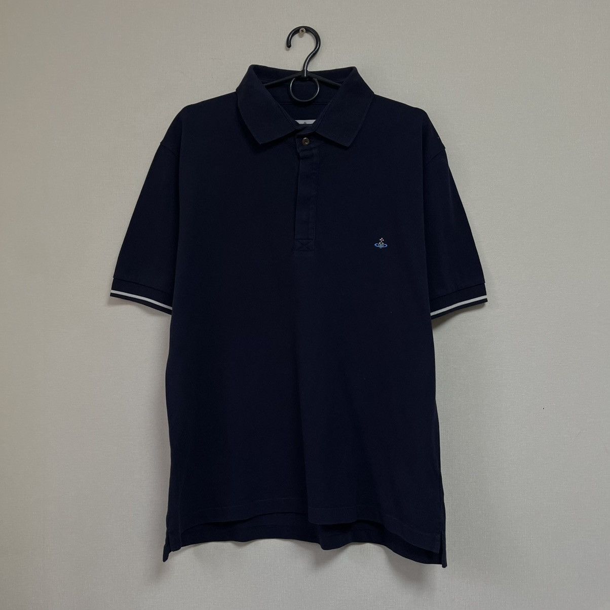 Vivienne Westwood Vivienne Westwood Polo T-Shirt Vintage Small Orb Logo Luxury Size US XL / EU 56 / 4 - 1 Thumbnail