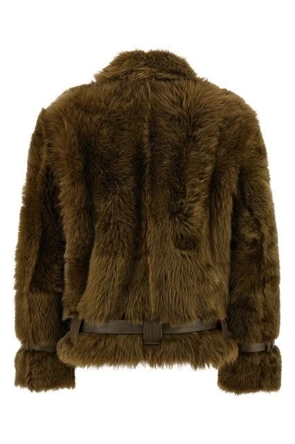 TOM FORD Olive Shearling Blouson Jacket New & Authentic