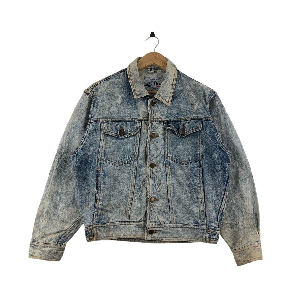 Designer × Vintage Vintage 90s ANECDOTE Homme Denim Jacket Jeans Trucker Size US L / EU 52-54 / 3 - 1 Thumbnail