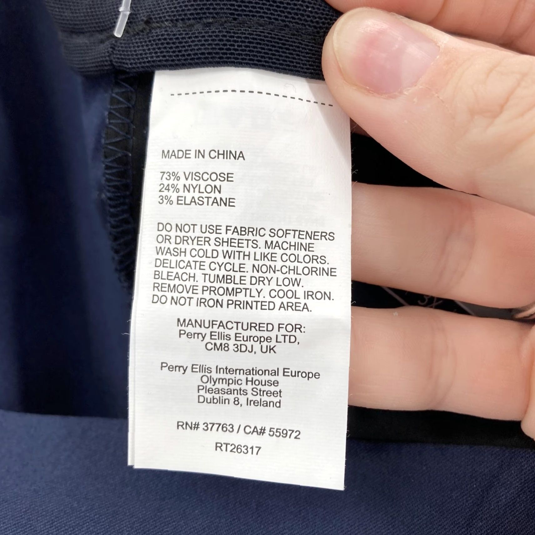 PGA Tour PGA TOUR Pants Womens 3X Navy UPF 50 Tummy Control Pull On Golf Stretch <= 31 in Inseam Mens/Womens Size 40" / US 18 - 7 Thumbnail