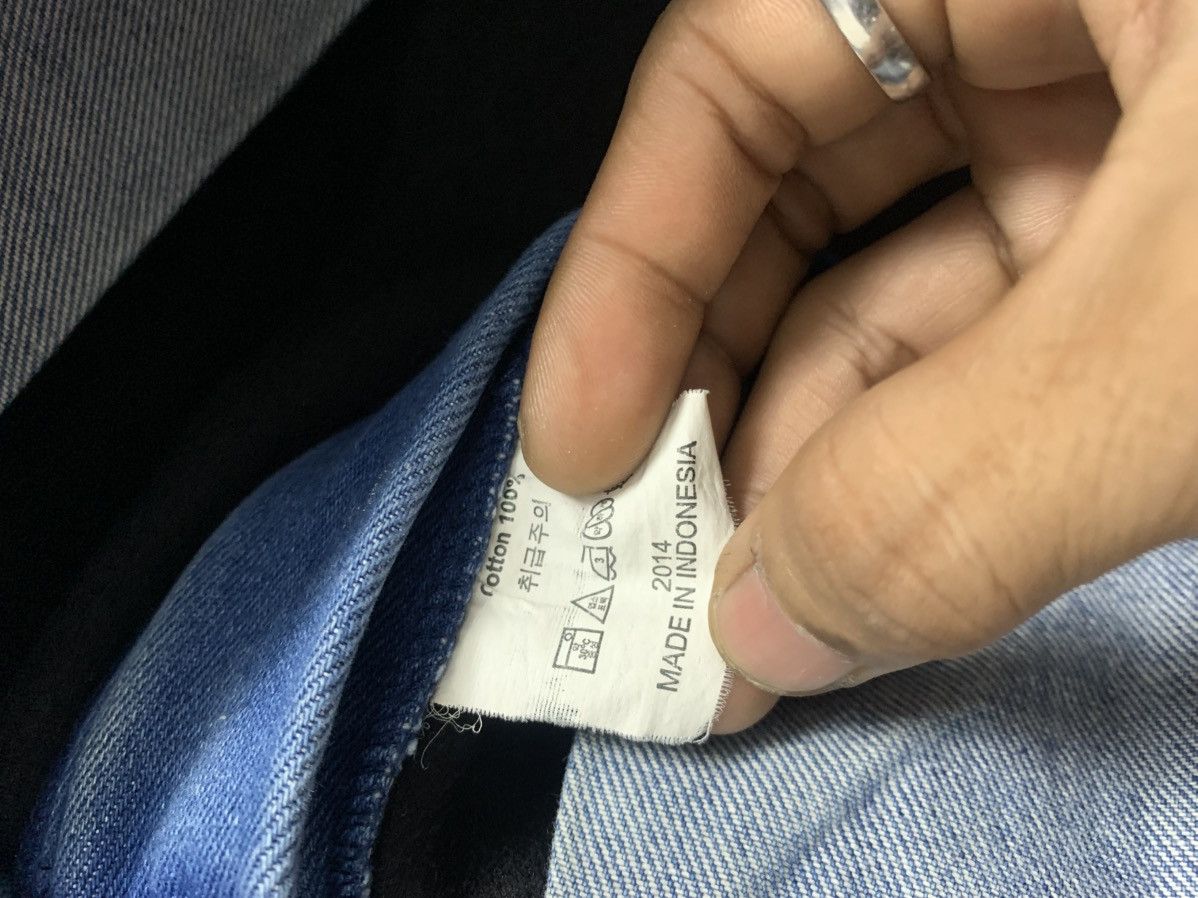 Japanese Brand × Vintage Vintage Blue 'Custome Patch by Squeekk' Baggy Fit Longpants Size US 30 / EU 46 - 7 Thumbnail