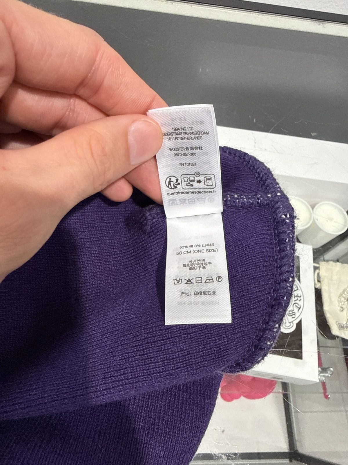 Supreme Supreme Big Logo Beanie Purple FW25 Size ONE SIZE - 5 Thumbnail