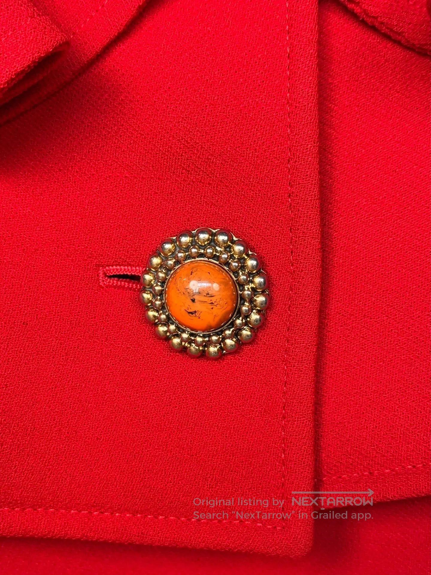 Valentino valentino red wool set with ruffles. Size US M / EU 48-50 / 2 - 3 Thumbnail