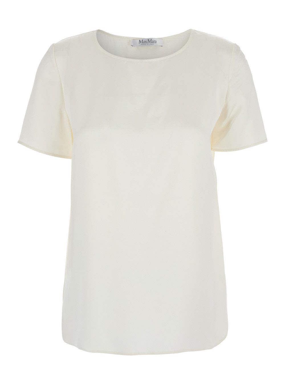 Max Mara 'Dida' White Top in Silk Woman Size M / US 6-8 / IT 42-44 - 1 Thumbnail