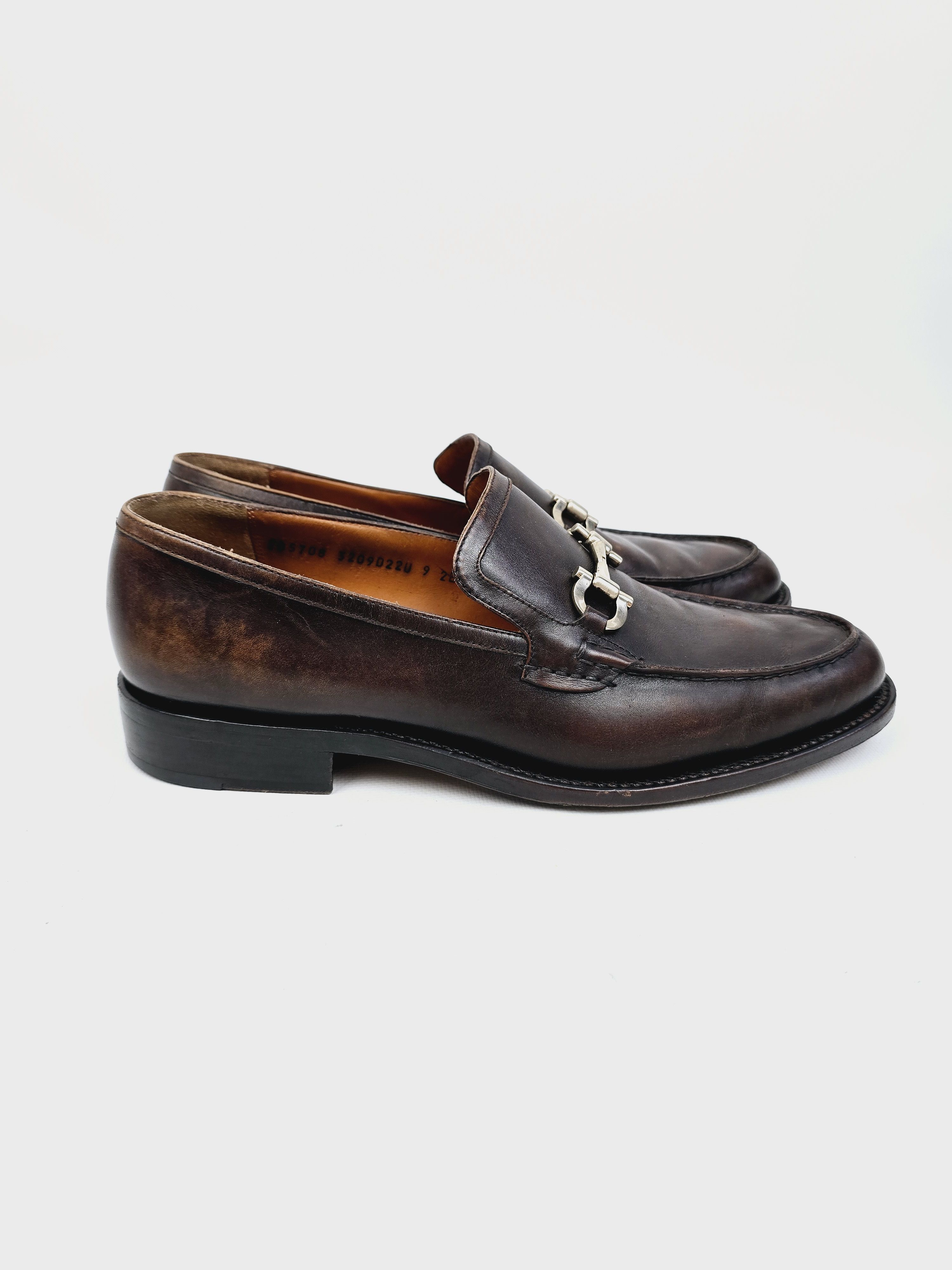 Salvatore Ferragamo Salvatore Ferragamo Brown Leather Oxford Shoes - Size 9 EE Size US 9 / EU 42 - 8 Thumbnail