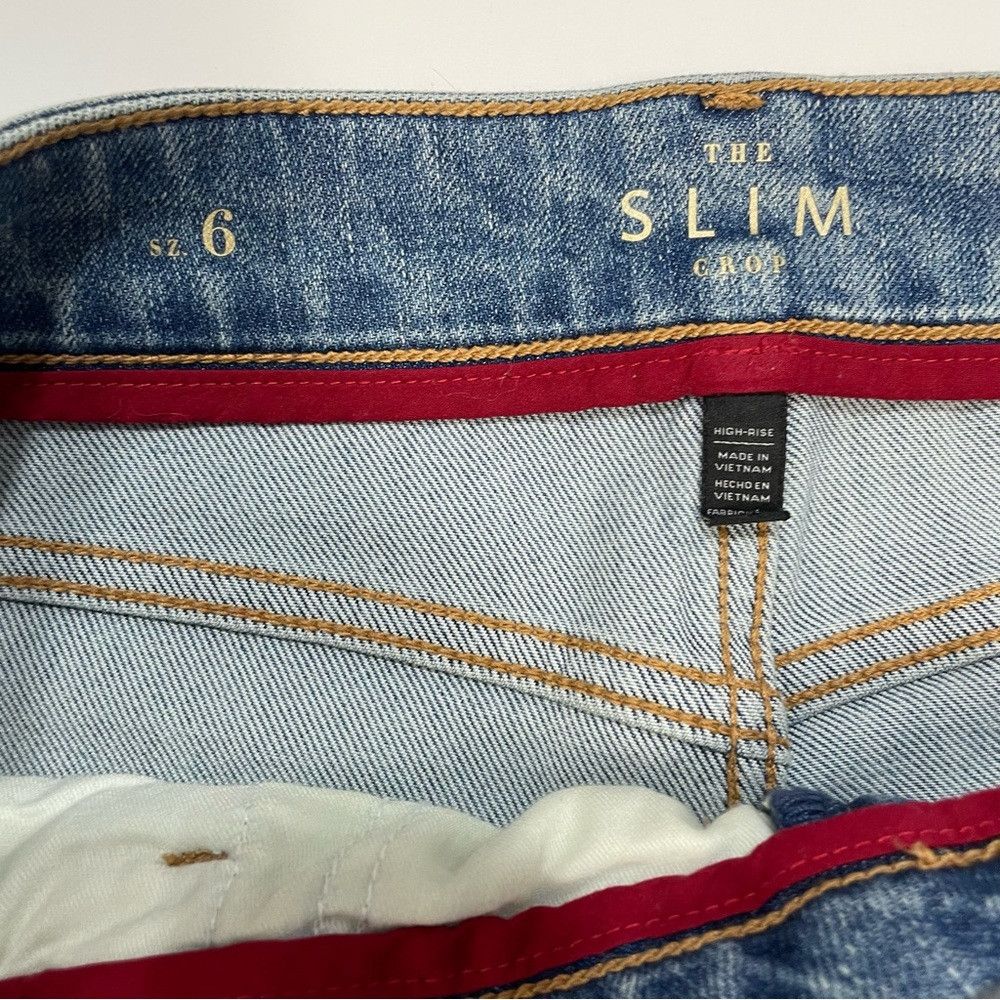 White House Black Market White House Black Market High-Rise Sculpt Seamed Slim Crop Size 28" / US 6 / IT 42 - 6 Thumbnail