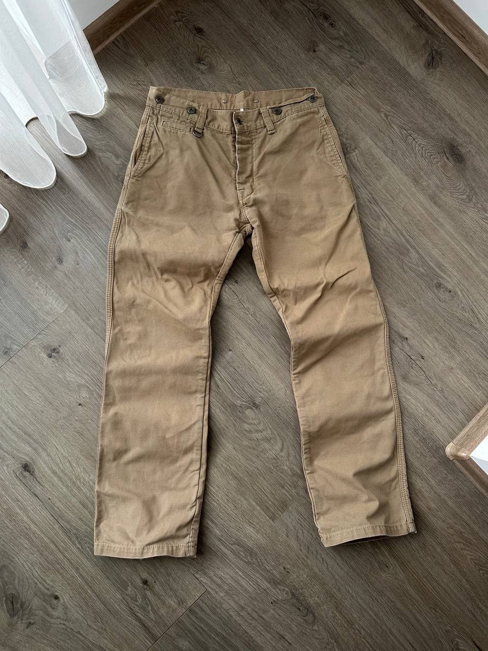 Japanese Brand × Pike Brothers × Vintage Vintage Pike Brother Brown Hunting Denim Pants Size US 32 / EU 48 - 6 Thumbnail