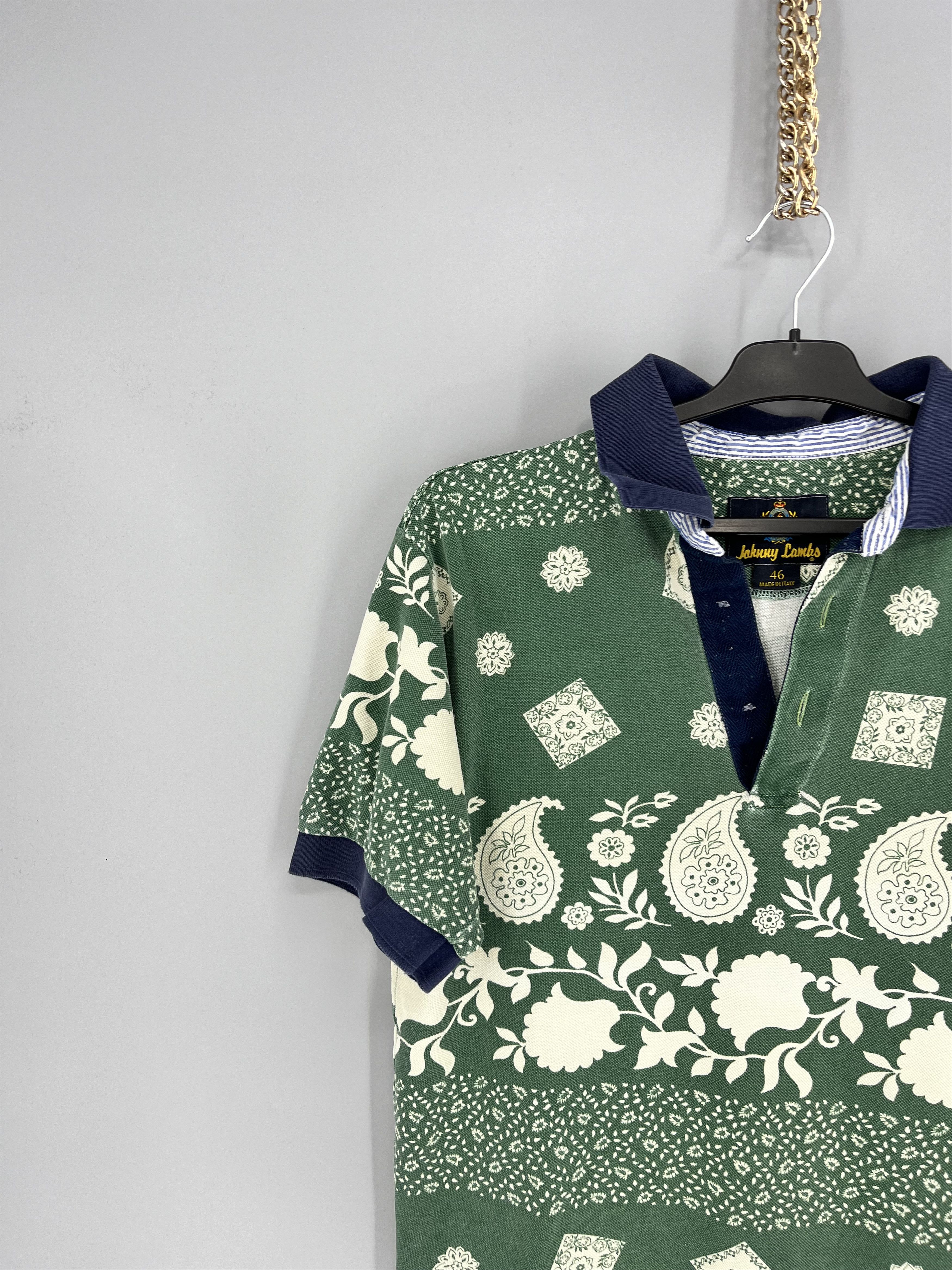 Vintage Vintage Johnny Lambs Milano polo Italy Paisley Size US M / EU 48-50 / 2 - 4 Thumbnail