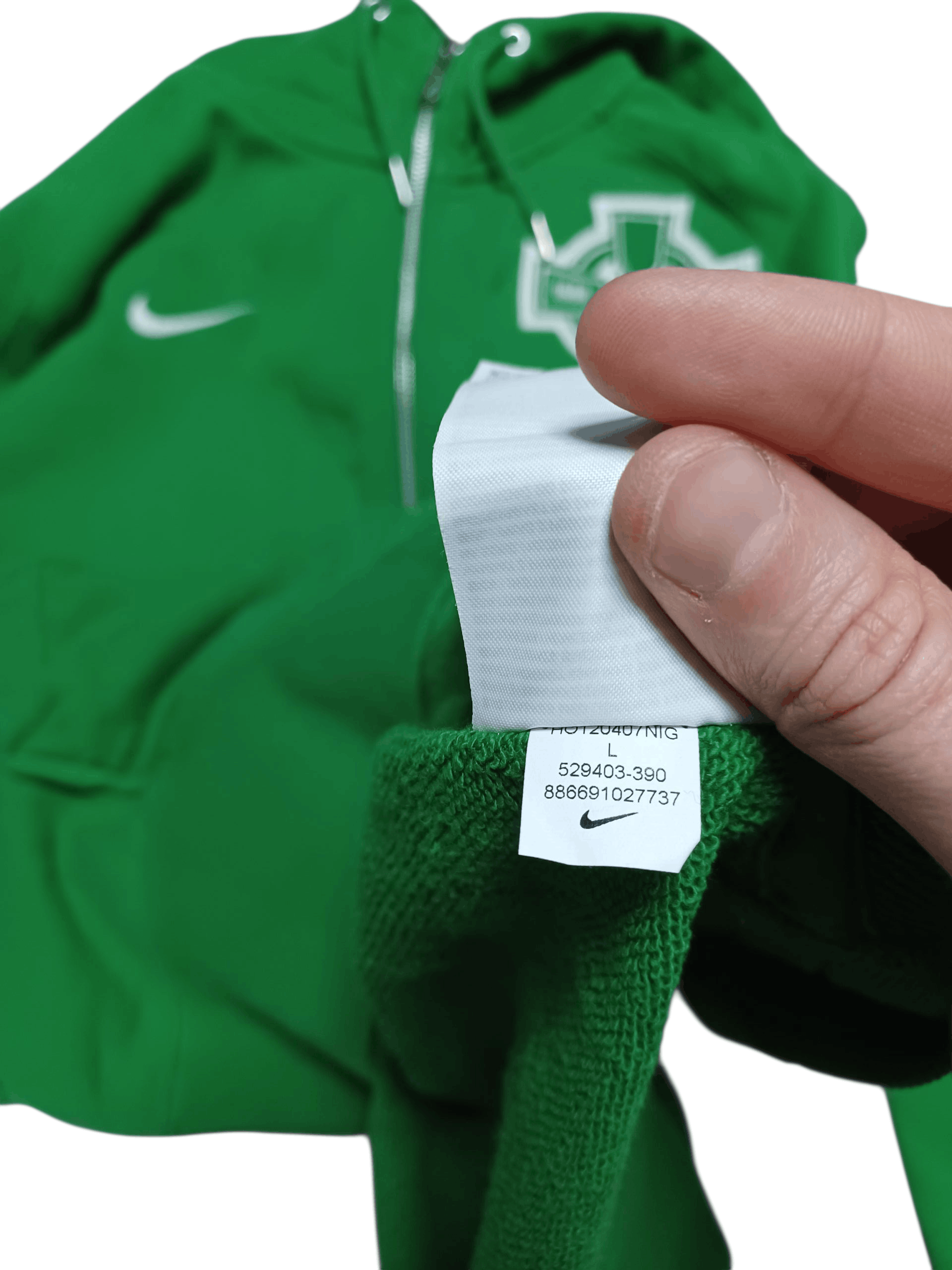 Nike CELTIC GLASGOW NIKE VINTAGE LIMITED EDITION ZIP HOODIE Size US L / EU 52-54 / 3 - 6 Thumbnail