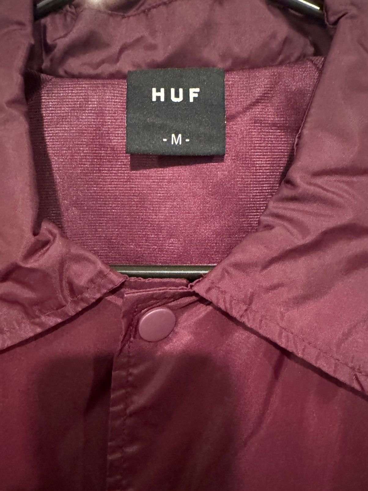 Huf Huf Windbreaker Burgundy Men’s Medium Size US M / EU 48-50 / 2 - 2 Thumbnail
