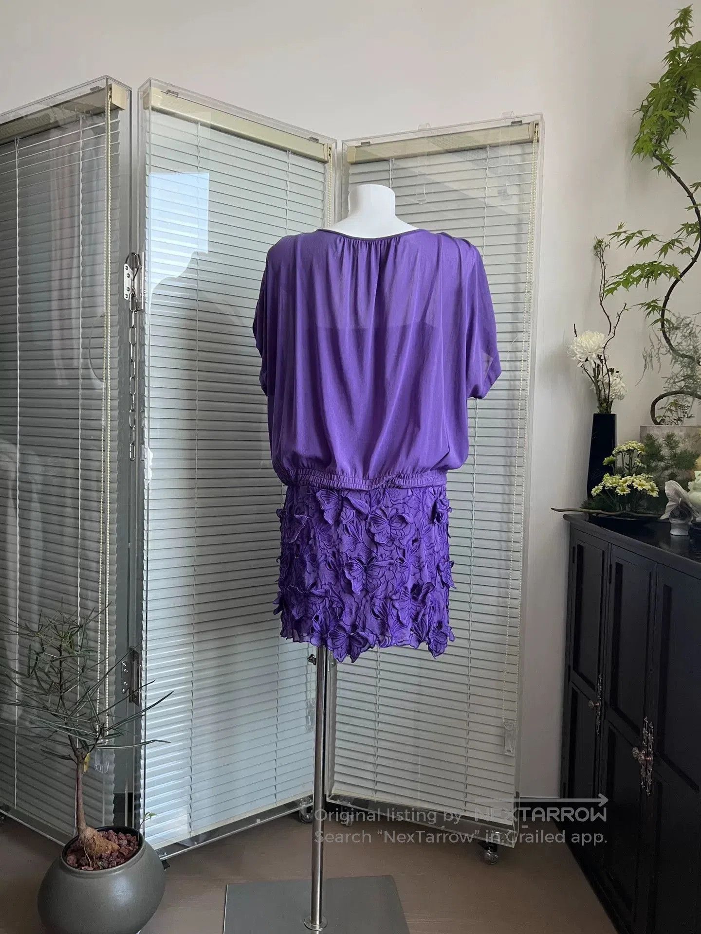Vivienne Tam Vivienne Tam Purple 3D Butterfly Dress. Size M / US 6-8 / IT 42-44 - 5 Thumbnail