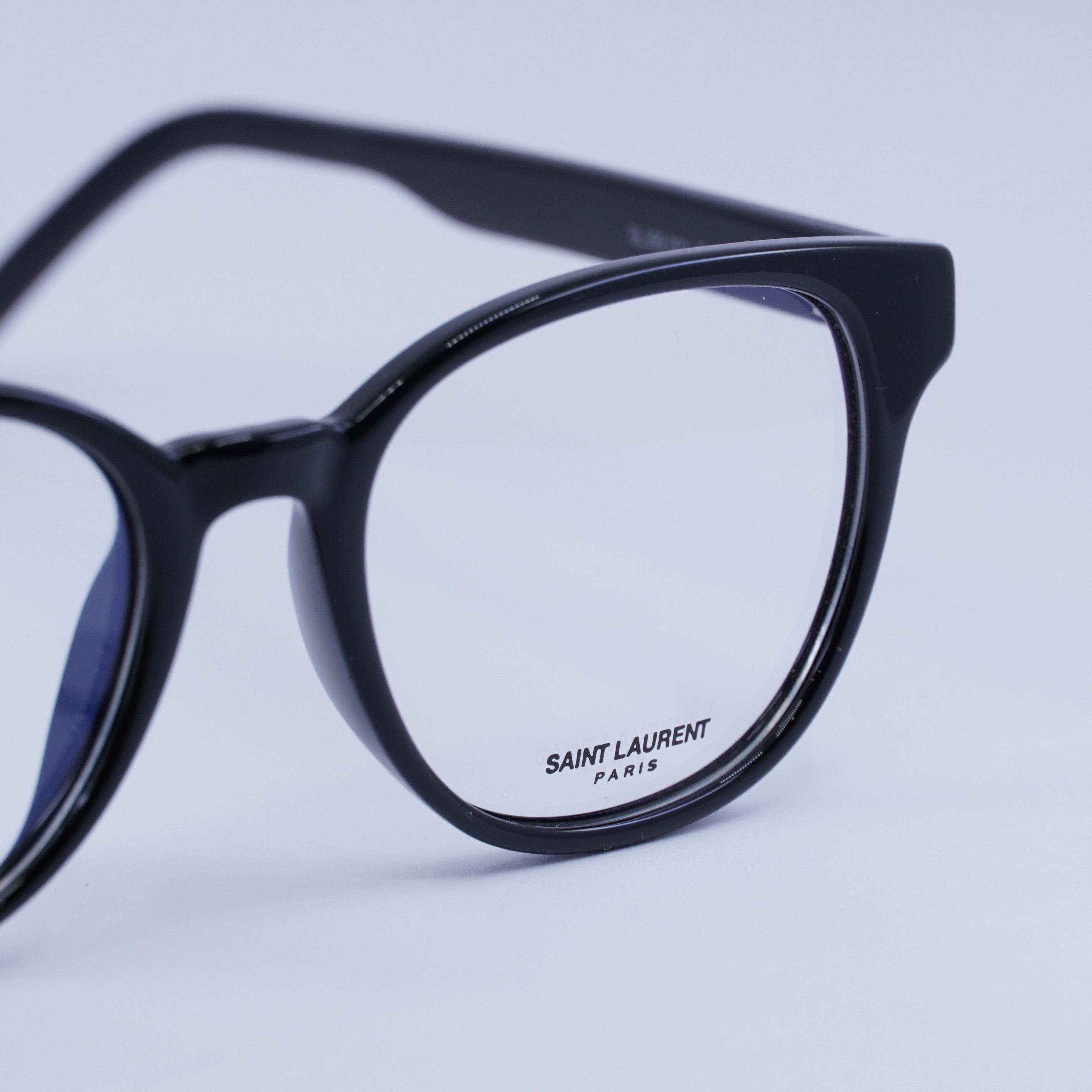 Saint Laurent Paris Saint Laurent SL399 001 Eyeglasses Black 53mm Square Frame Size ONE SIZE - 8 Thumbnail