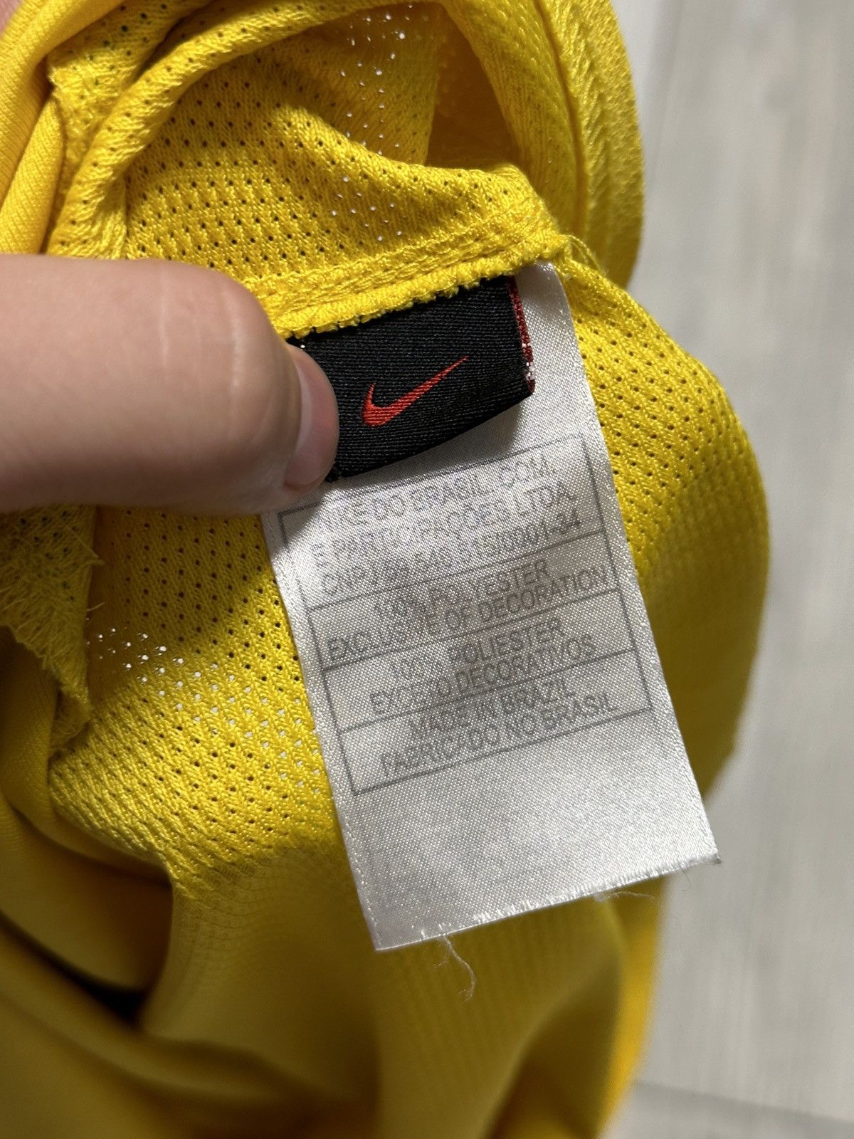 Nike × Vintage Nike Brazil #10 National Team Home Soccer Jersey Football Size US S / EU 44-46 / 1 - 8 Thumbnail