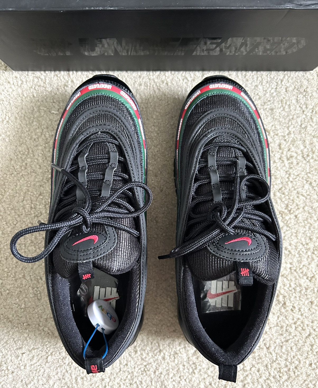 Nike × Undefeated Undefeated x Nike Air Max 97 OG “Black” Size US 8.5 / EU 41-42 - 6 Thumbnail