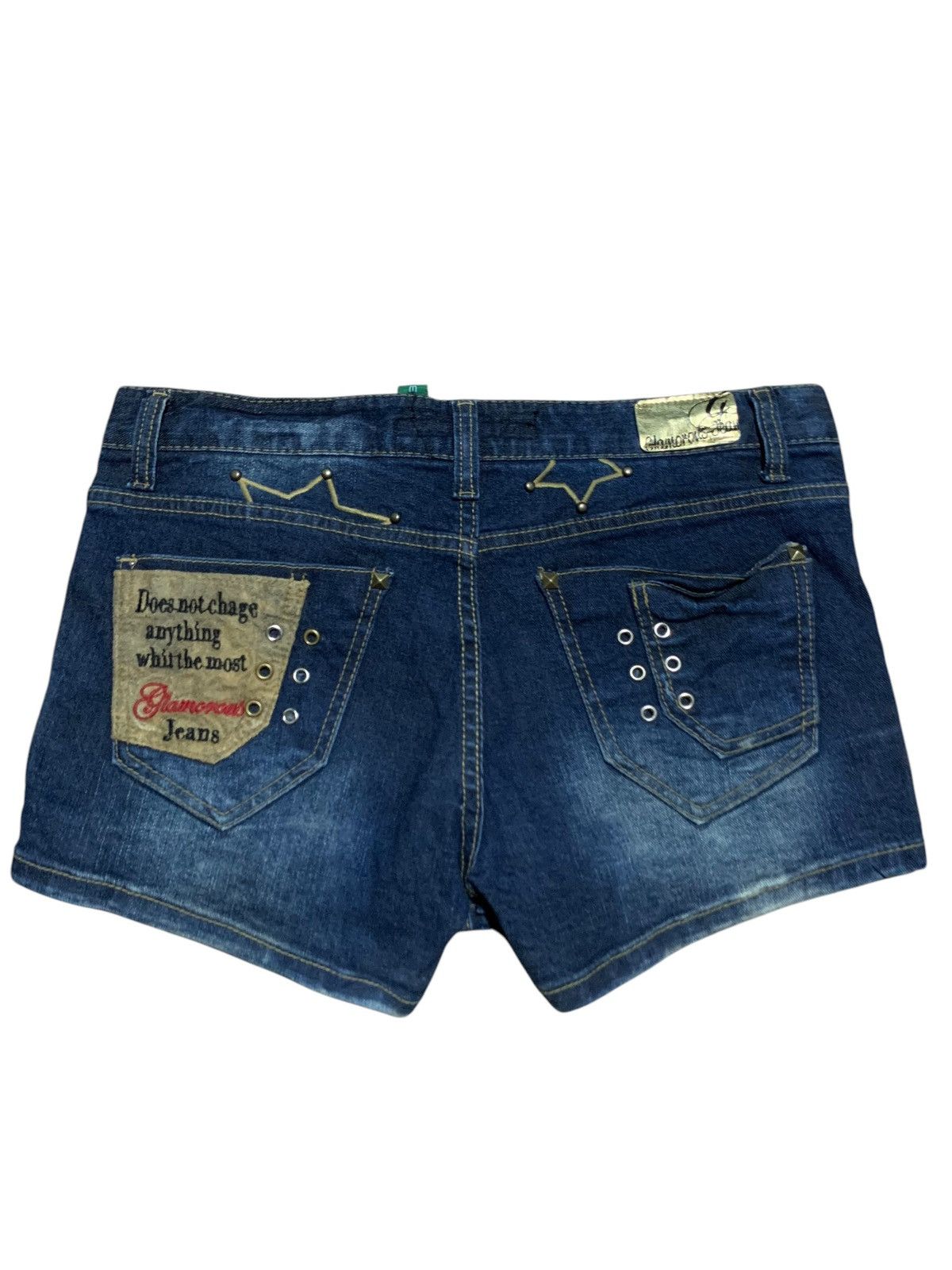 Hysteric Glamour 2000s Glamorous hybrid studded denim side button shorts Size 30" / US 8 / IT 44 - 5 Thumbnail