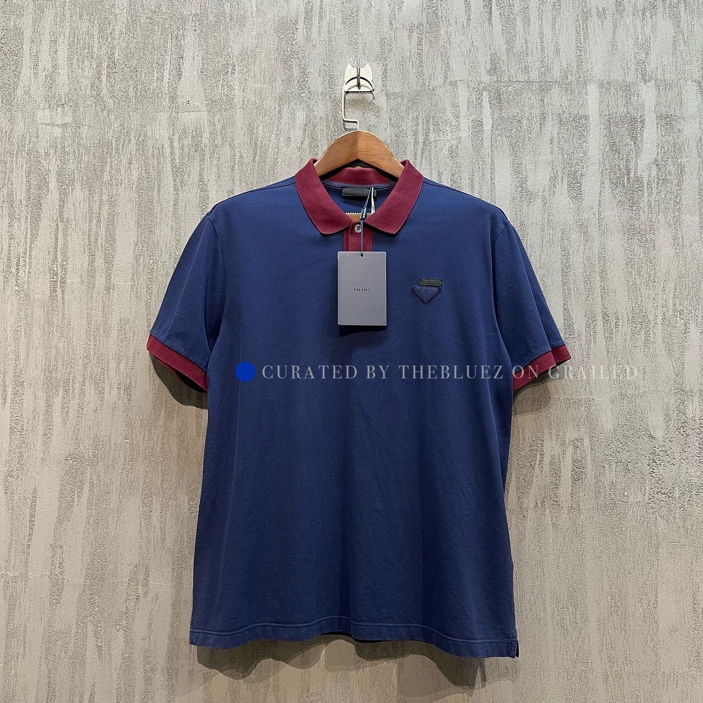 Prada Colorblock Polo in Blue - Size XL Size US XL / EU 56 / 4 - 1 Thumbnail