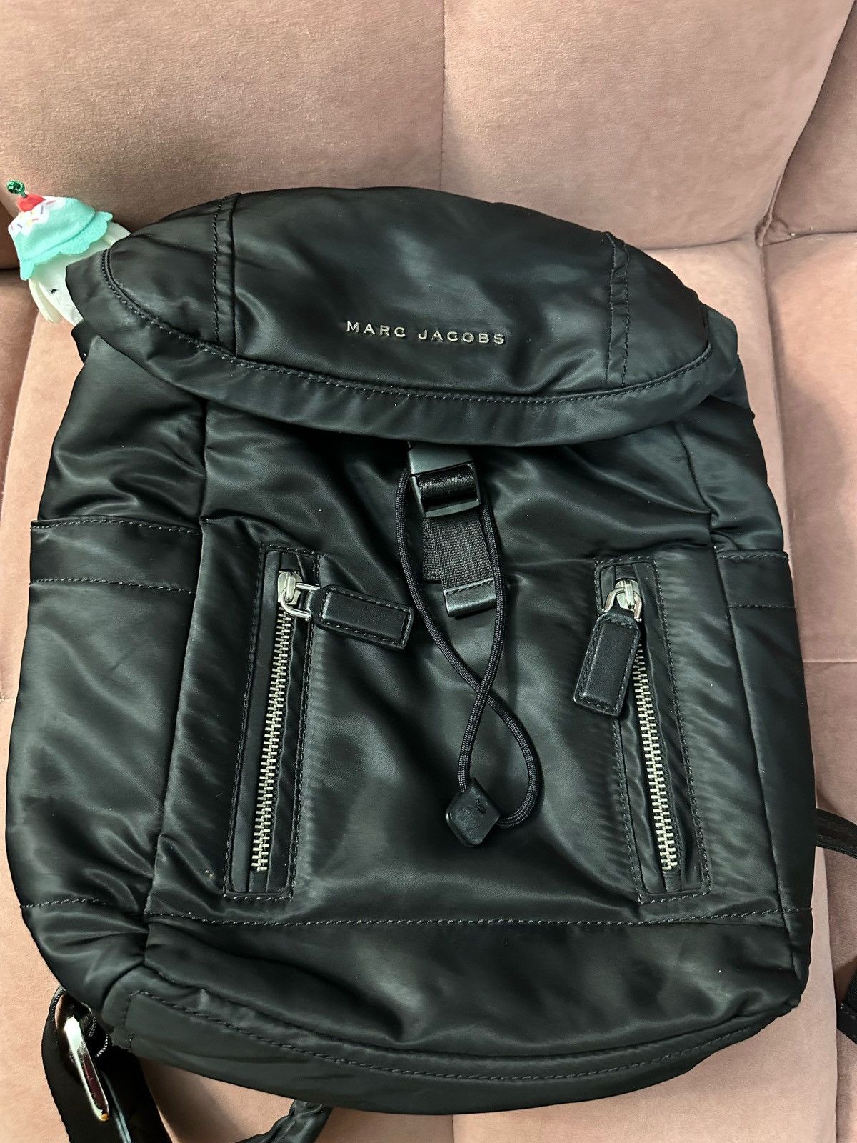 Marc Jacobs Marc Jacobs Mallorca Backpack Black Nylon Leather Size ONE SIZE - 1 Thumbnail