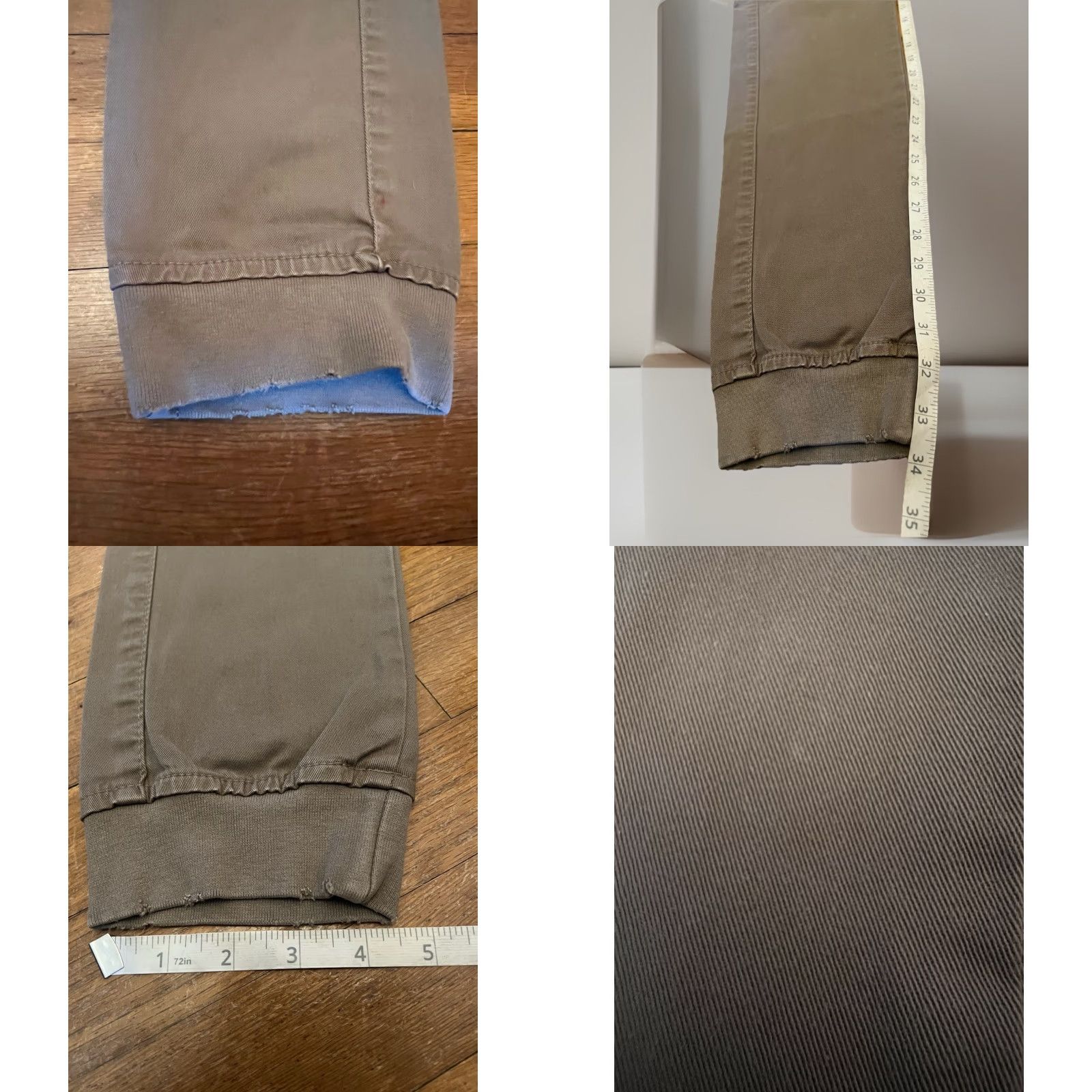Vintage Berna Italia Mens Cargo Jogger Pants 35x34 Tan Button Fly Hipster Boho Sleek Size US 35 - 8 Thumbnail