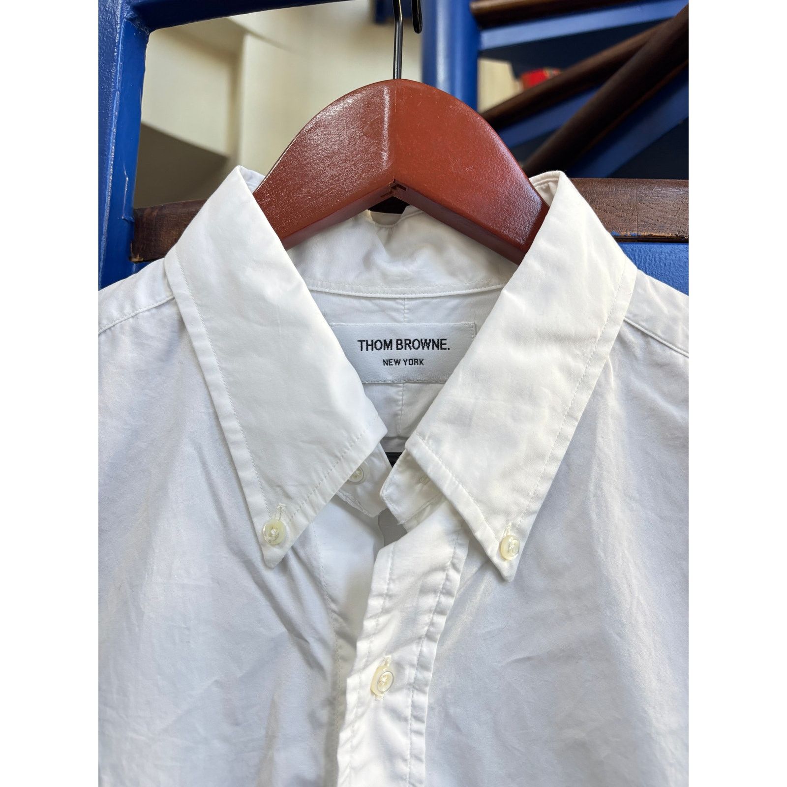 Thom Browne Thom Browne White Oxford LS Button Down (Size 5 XXL) Size US XXL / EU 58 / 5 - 4 Thumbnail