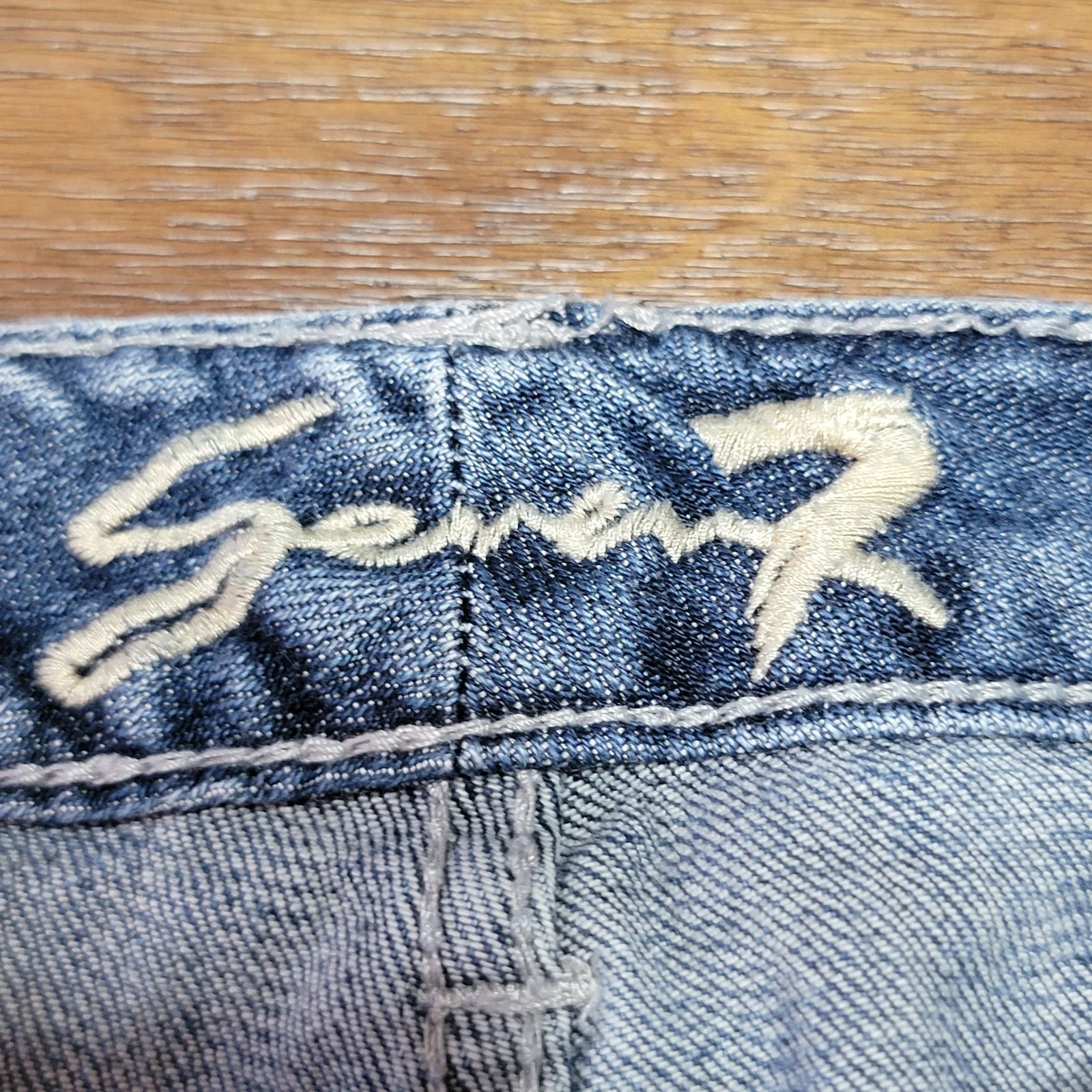 Seven 7 Seven7 Straight Denim Jeans w/ Front Bling - Size 24 Size 42" / US 20 - 8 Thumbnail