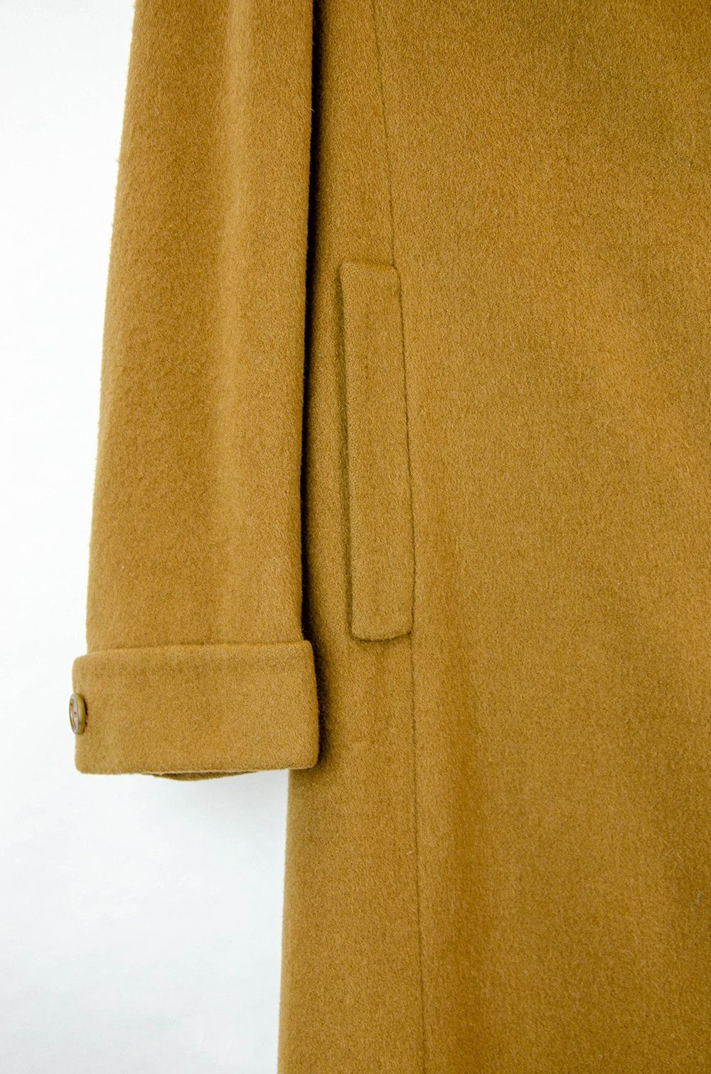 Burberry Burberrys Camel Single Breasted Wool Overcoat – UK 12 Size M / US 6-8 / IT 42-44 - 3 Thumbnail
