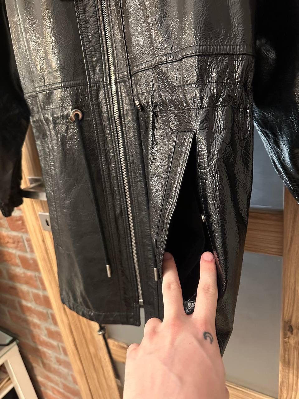 Saint Laurent Paris Saint Laurent Paris Leather Black Parka F38/S Size S / US 4 / IT 40 - 11 Thumbnail
