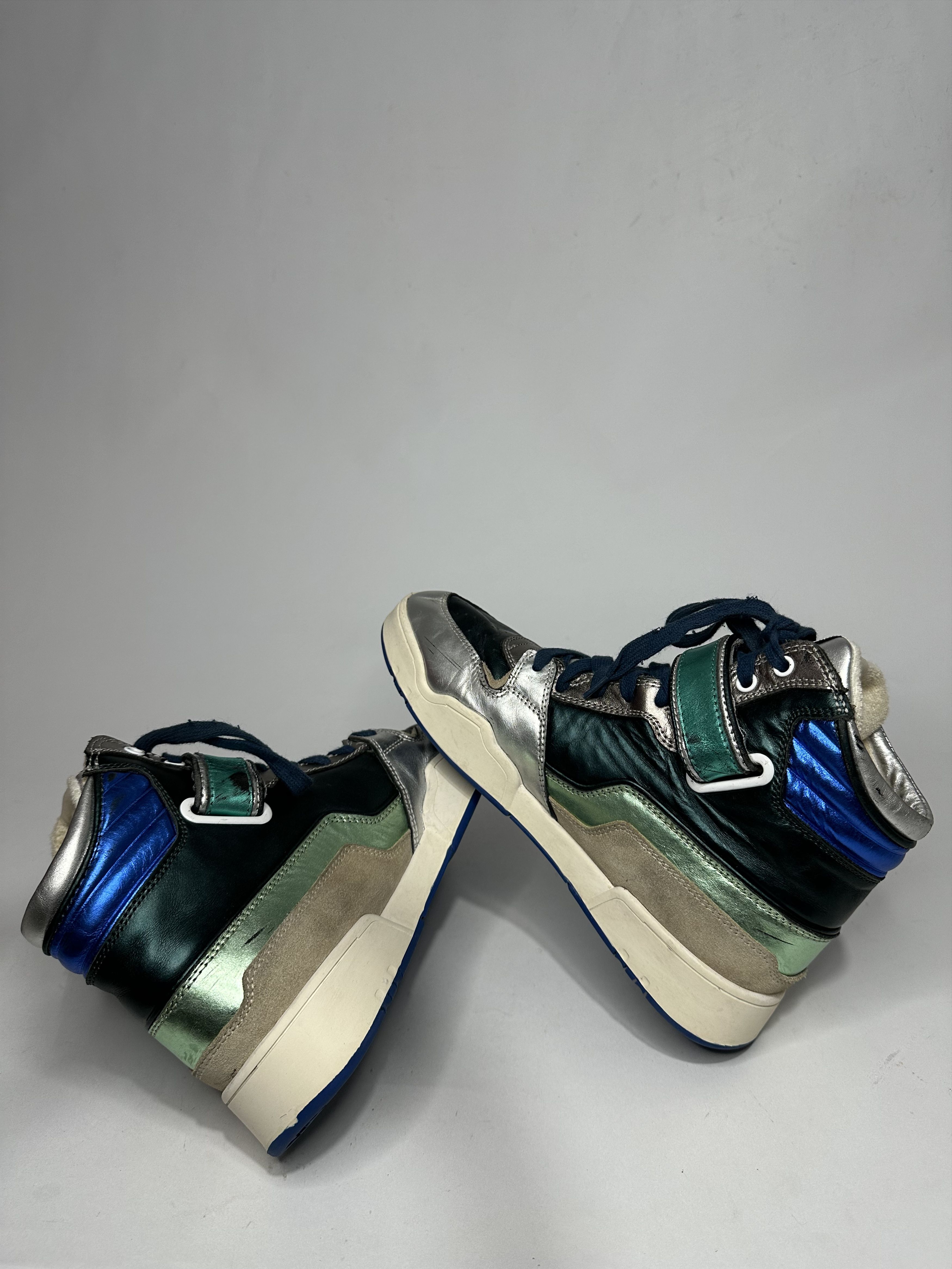 Isabel Marant Isabel Marant Bresse Metallic Colorblock Leather Sneakers. Size US 7 / EU 40 - 5 Thumbnail