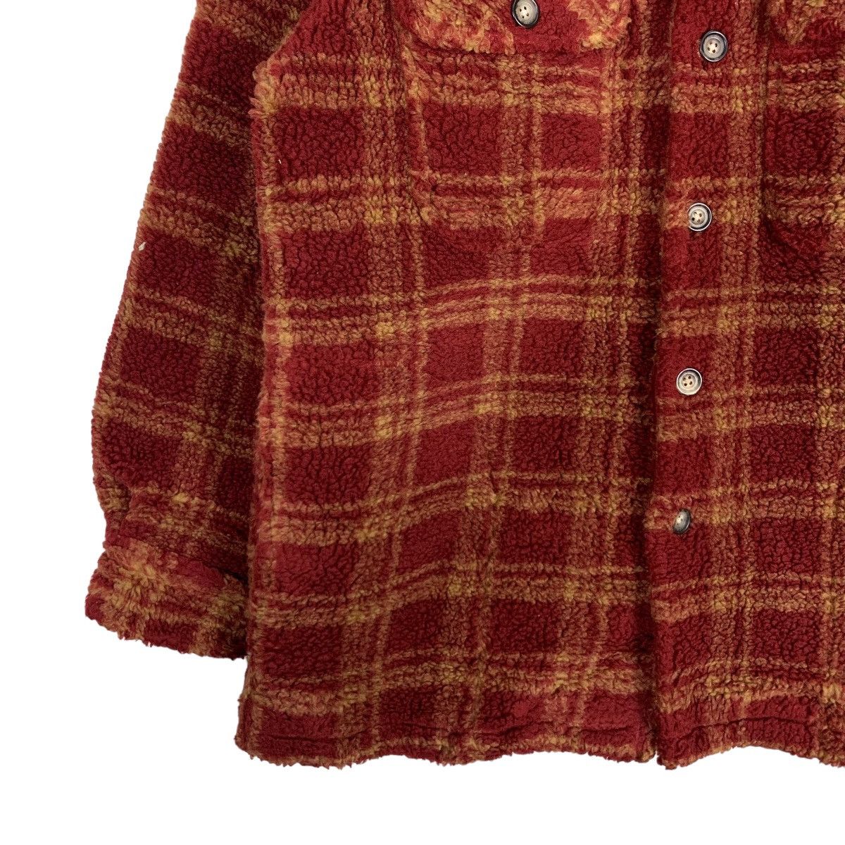 Japanese Brand RALPH ETON Checked Tartan Fleece Flannel Jacket #0610-C28 Size US M / EU 48-50 / 2 - 5 Thumbnail