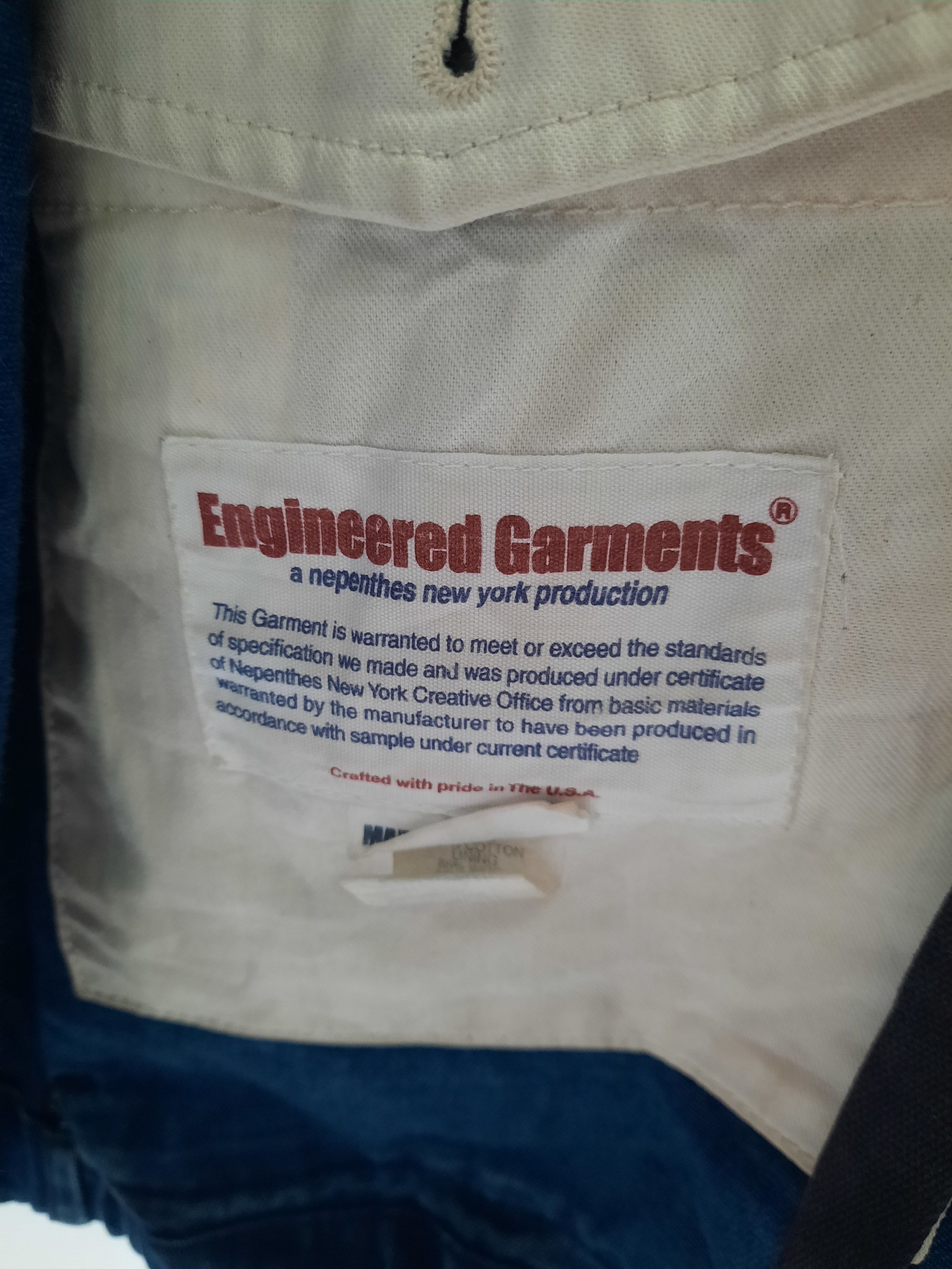 Engineered Garments aw2010 - EG Denim Coat Jacket Size US XS / EU 42 / 0 - 16 Thumbnail