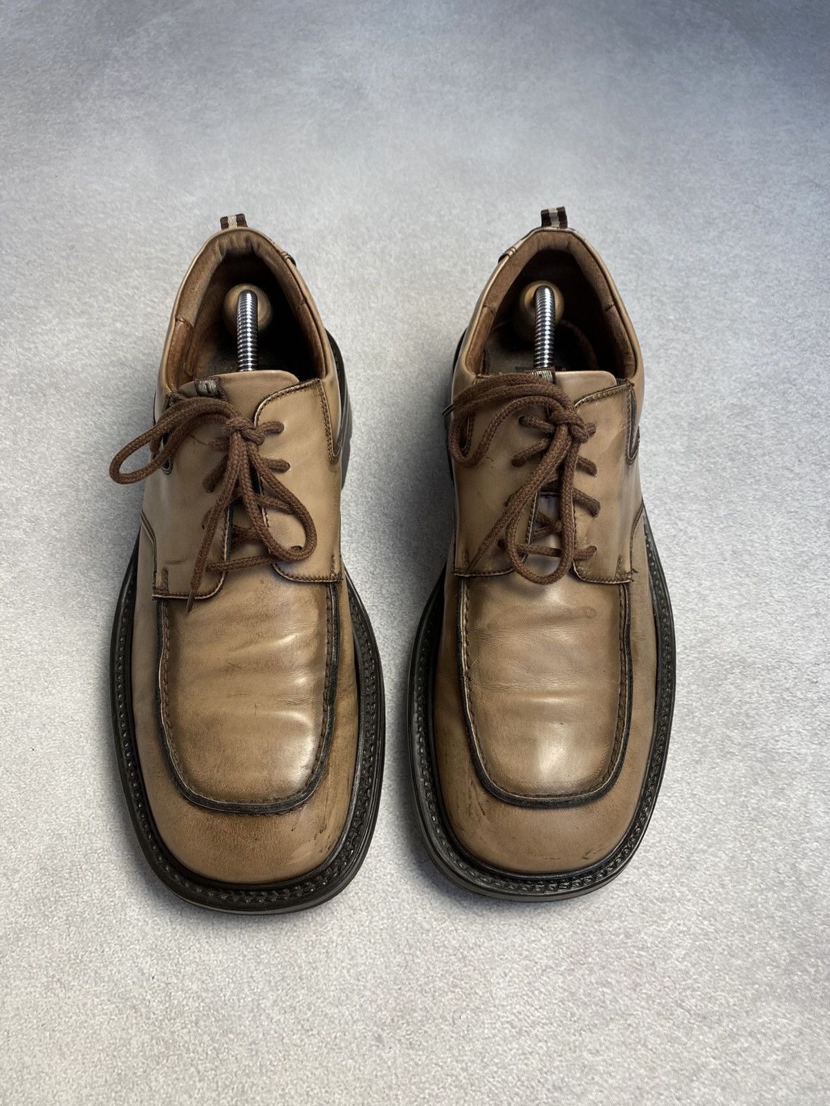 Dockers Dockers Vintage Chunky Leather Platform Boots avant garde Size US 10 / EU 43 - 2 Thumbnail