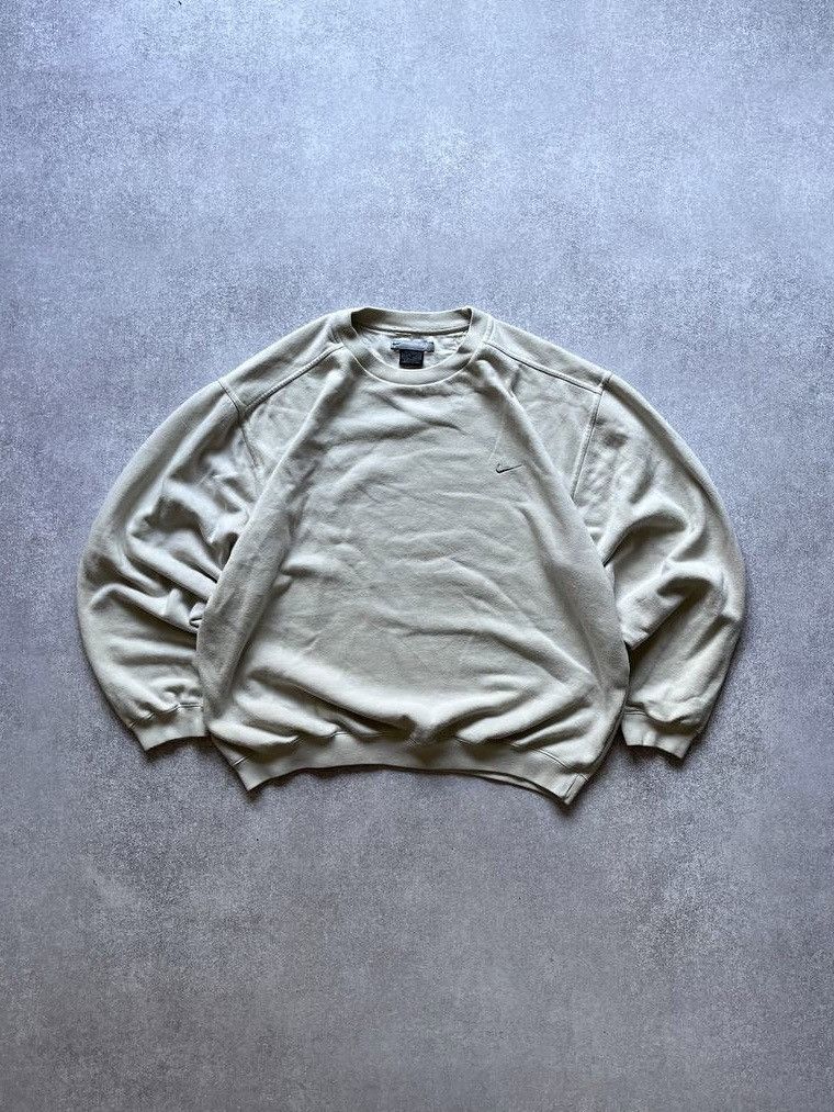 Nike × Vintage Vintage Nike Swoosh Boxy Hoodie Y2K L Size US L / EU 52-54 / 3 - 1 Thumbnail