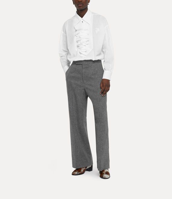 Vivienne Westwood o1f1d3z0525 Frill Shirt in White Size US XL / EU 56 / 4 - 3 Thumbnail