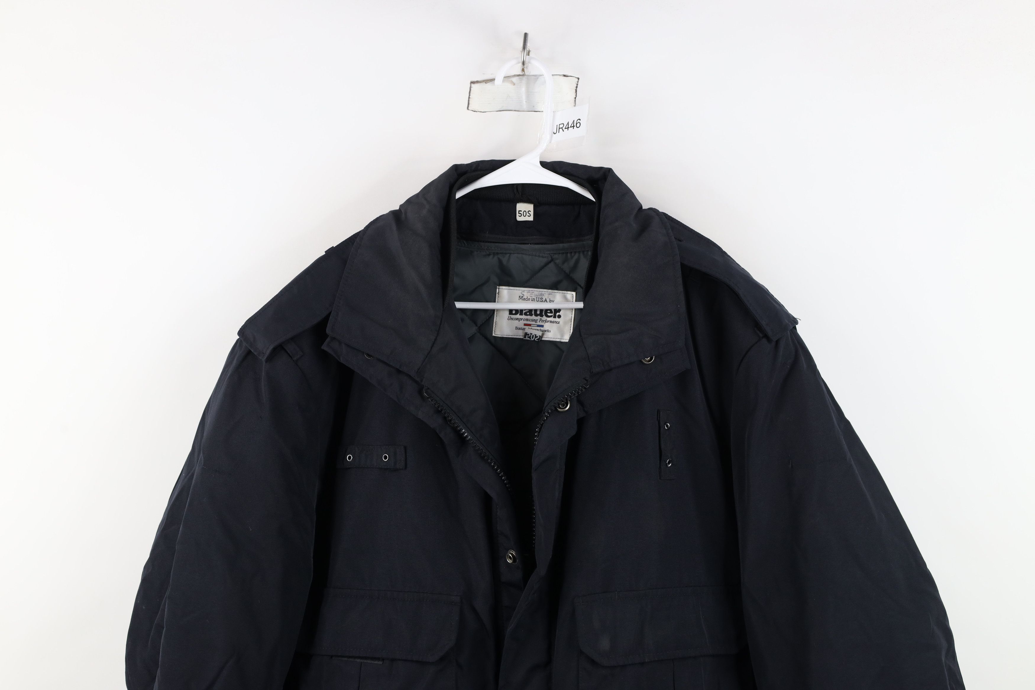 Vintage Vintage 90s Blauer Police Tactical Uniform Jacket Blue USA Size US XXL / EU 58 / 5 - 2 Thumbnail
