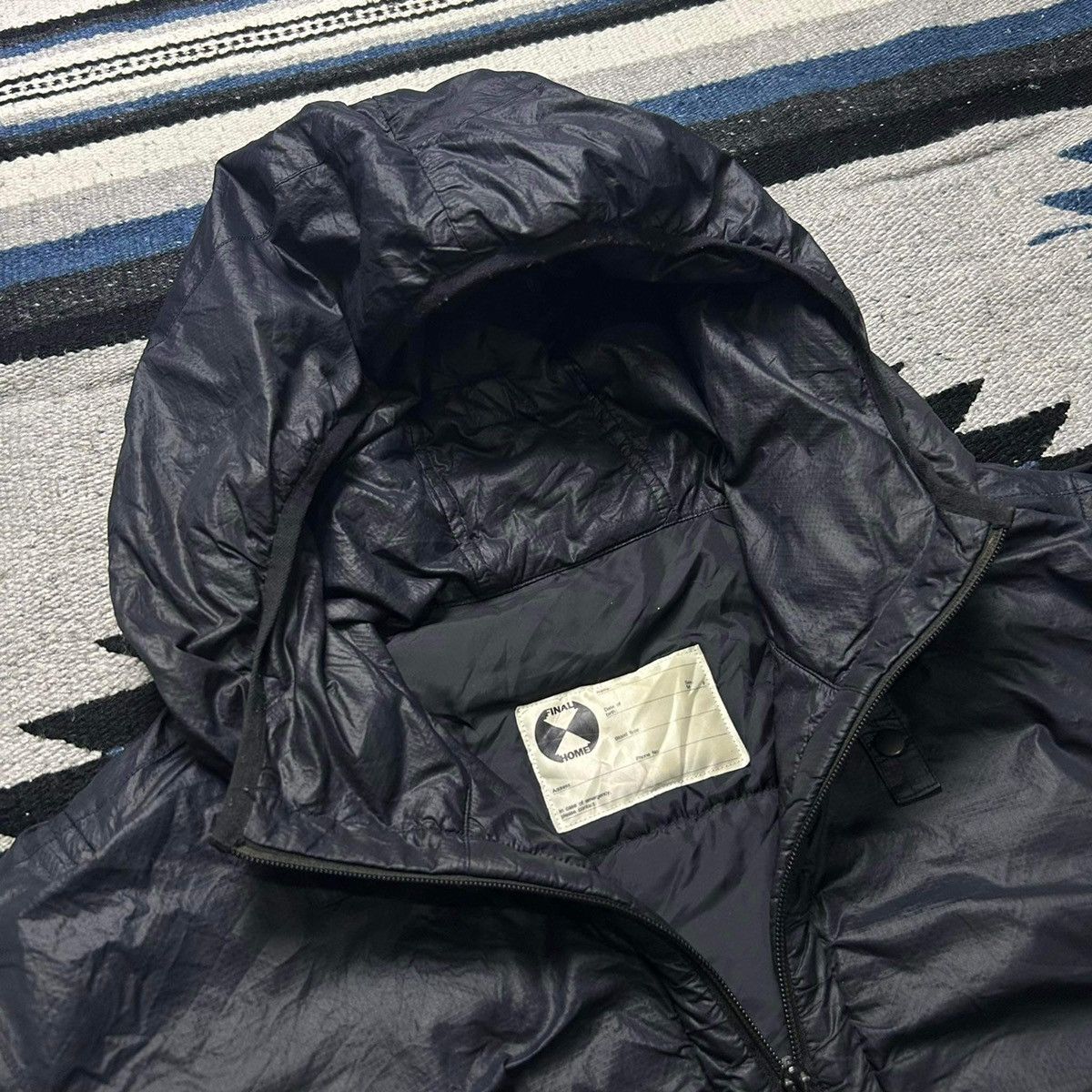 Final Home Final Home 1990s ripstop nylon hooded down jacket Size US M / EU 48-50 / 2 - 3 Thumbnail