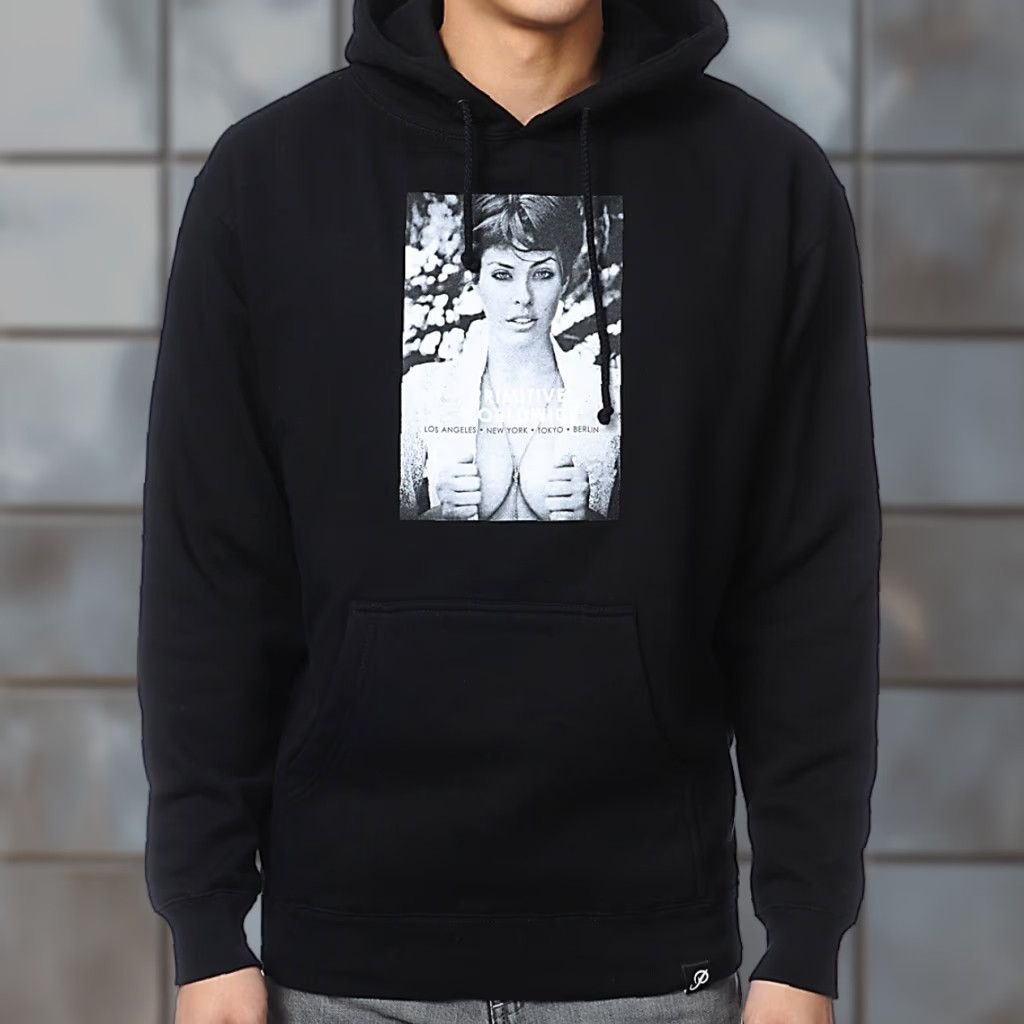 Primitive VINTAGE Primitive Worldwide Skateboarding World Tour Girl Model Sweatshirt Hoodie Sz. M Men Black Pullover Size US M / EU 48-50 / 2 - 1 Thumbnail