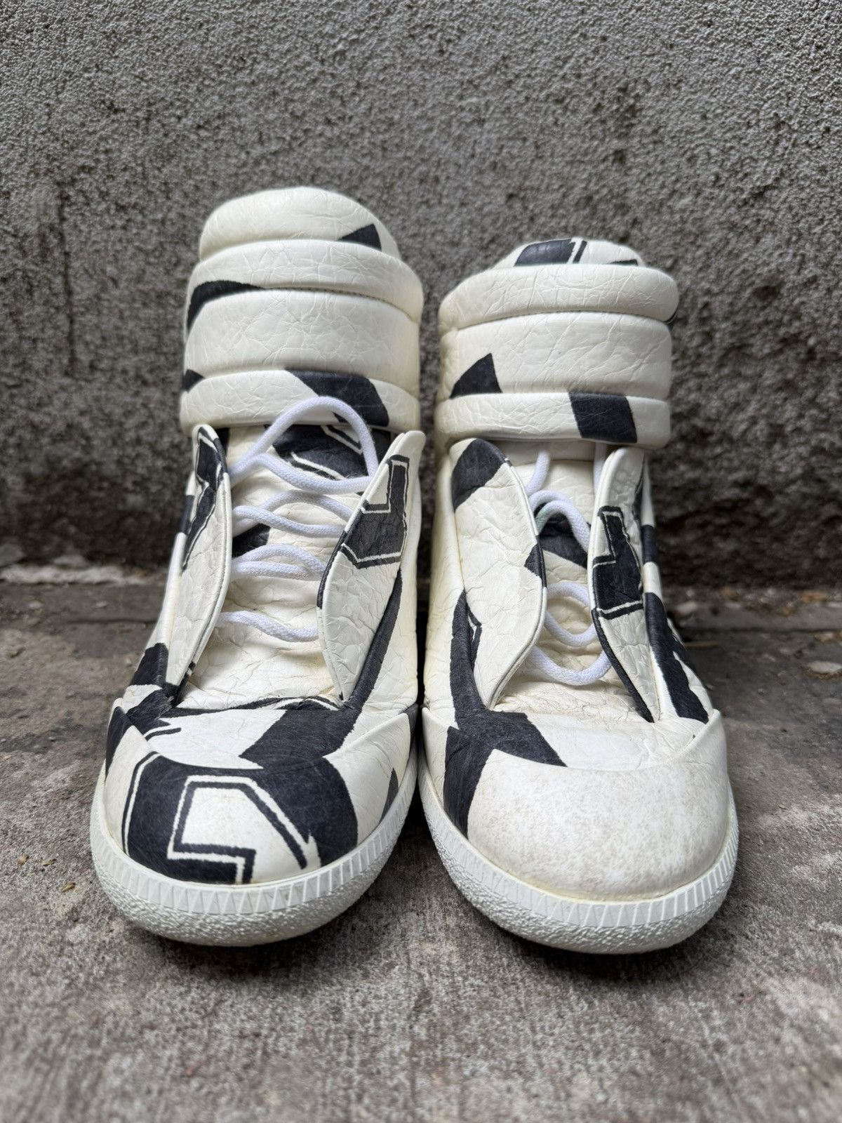 Maison Margiela FW15 Maison Margiela Crinkled Numerical Future High Tops Size US 8 / EU 41 - 3 Thumbnail