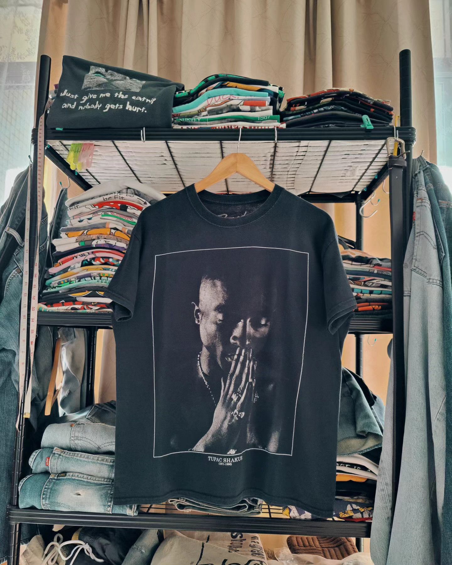 Band Tees × Rap Tees 2PAC - Tupac Shakur Size M / US 6-8 / IT 42-44 - 2 Thumbnail