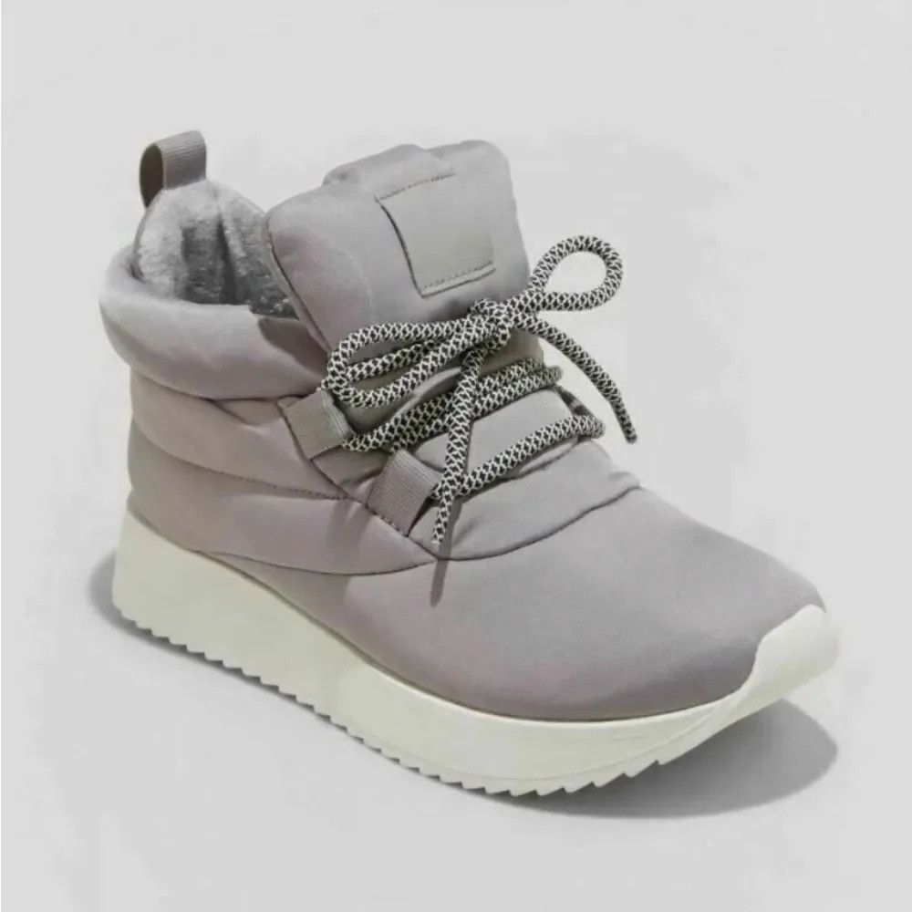 Other A New Day gray Babs puffer lace up ankle boots. NWT. Size 7 Size US 7 / IT 37 - 1 Thumbnail