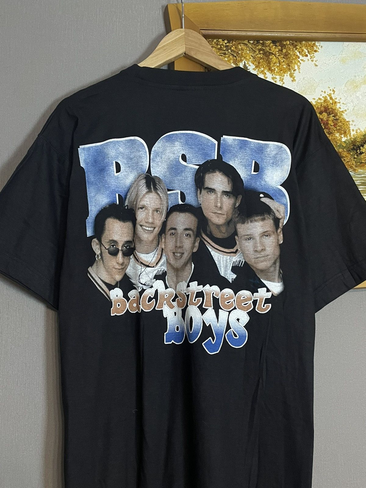 Rap Tees × Vintage Rare Vintage 90s Backstreet Boys Double Sided AOP T-shirt Size US L / EU 52-54 / 3 - 8 Thumbnail