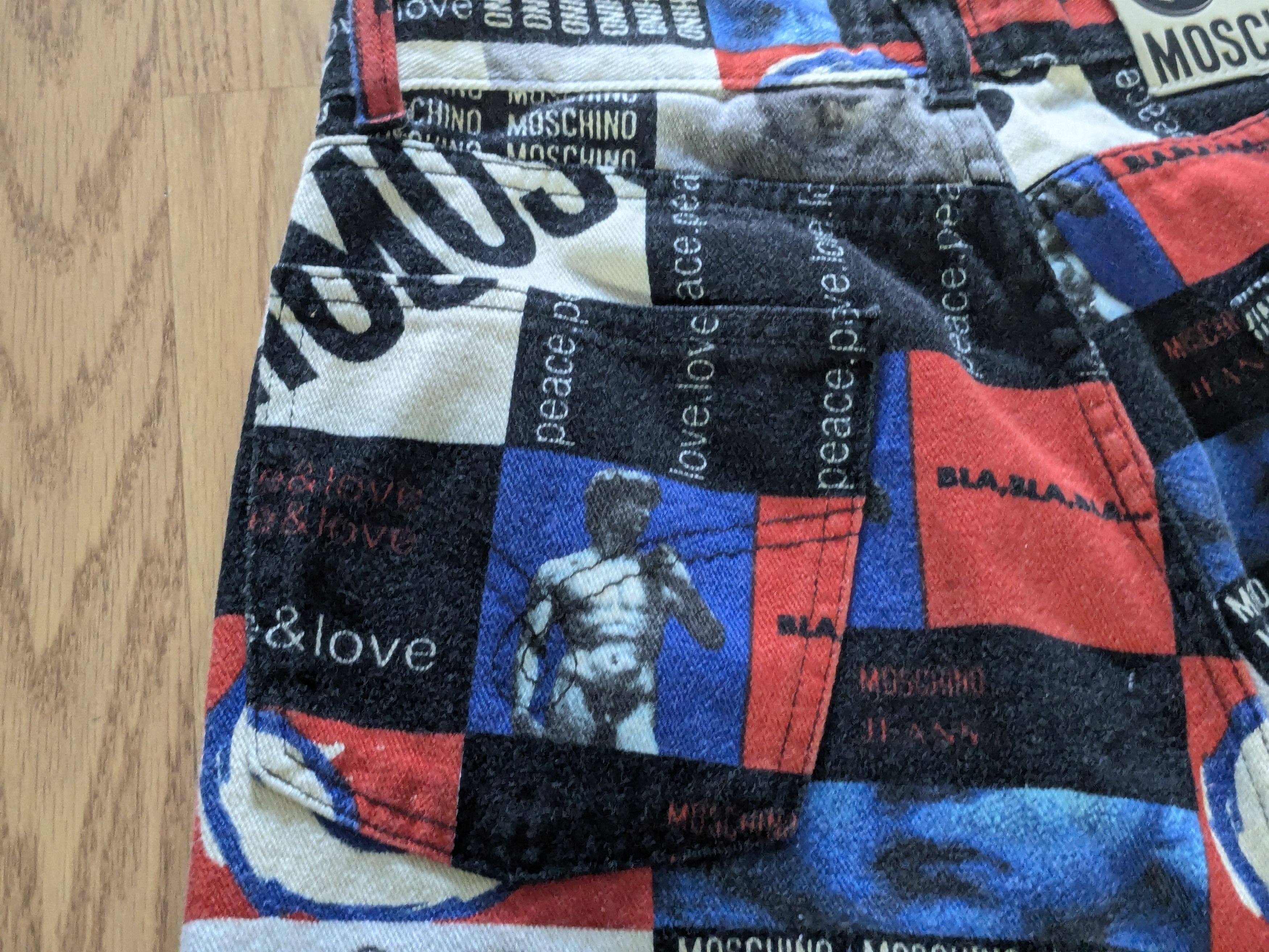 Other Vintage Moschino Jeans Red White Blue 30x31 Italy Size US 30 / EU 46 - 5 Thumbnail