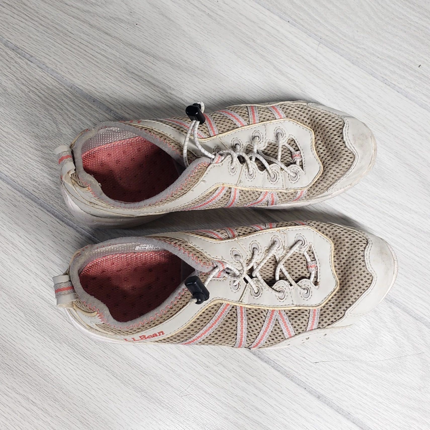 Vintage L.L. Bean Water Shoes Tan Pink Low Top Sneakers Adult Women's Size 7.5 Athletic Shoes Water 260975 Sneakers Women Mens? Size M / US 6-8 / IT 42-44 - 6 Thumbnail
