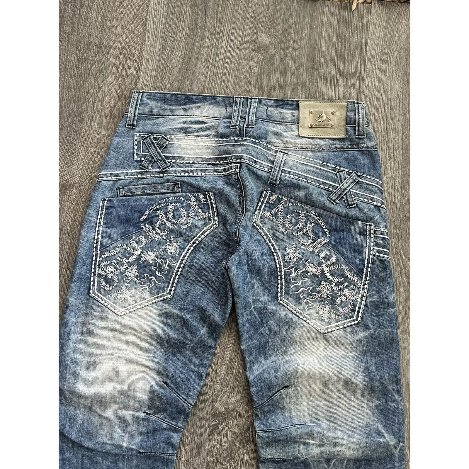 Japanese Brand Y2K Avant Garde Cosmo Lupo Vintage Jeans Size US 31 - 8 Thumbnail