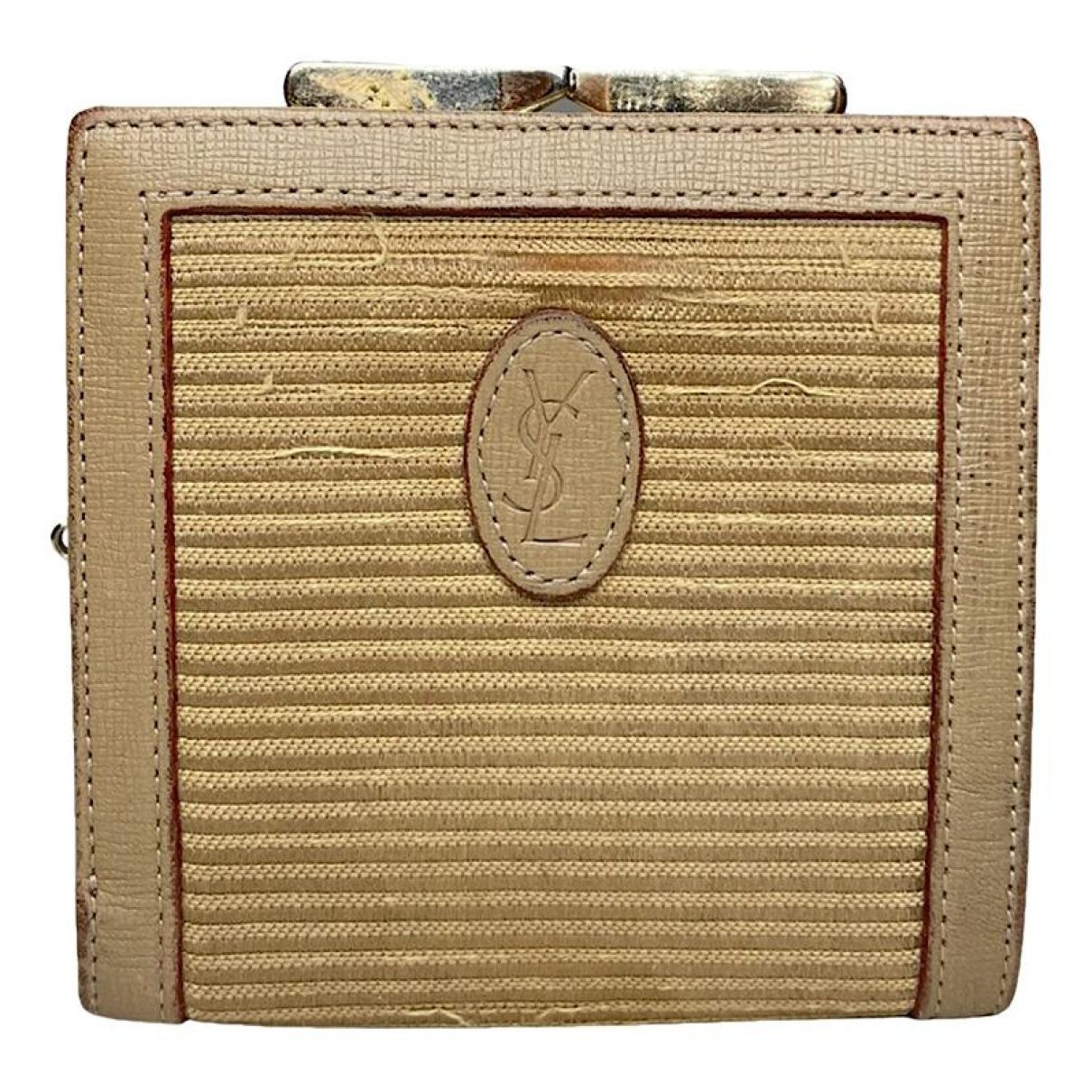 Yves Saint Laurent Beige Linen Purse Size ONE SIZE - 1 Thumbnail