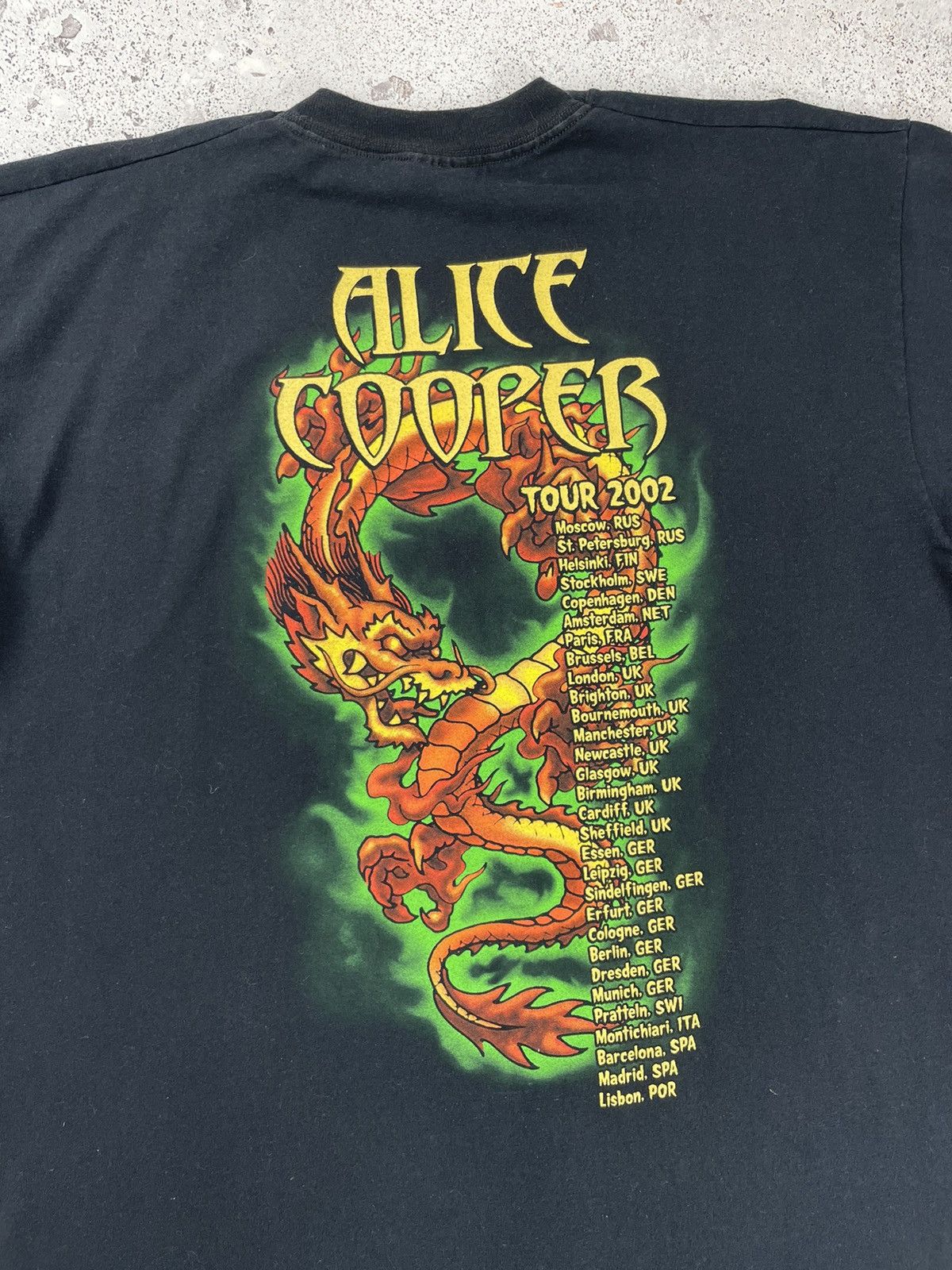 Band Tees × Vintage Vintage Alice Cooper 2000’s Tour Rock Band Tee T-Shirt Size US XL / EU 56 / 4 - 7 Thumbnail