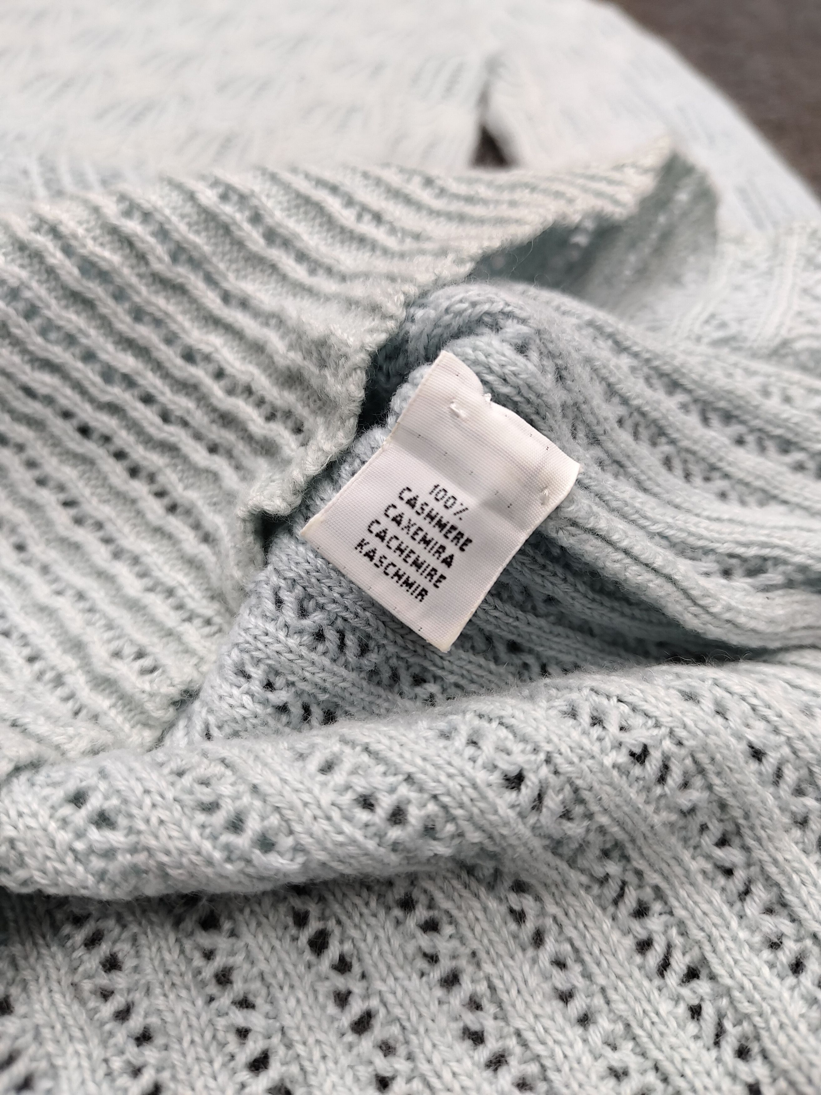 Vintage 🇮🇹 Vtg Andre Maurice Design Cashmere Knitted Sweater Size L / US 10 / IT 46 - 7 Thumbnail