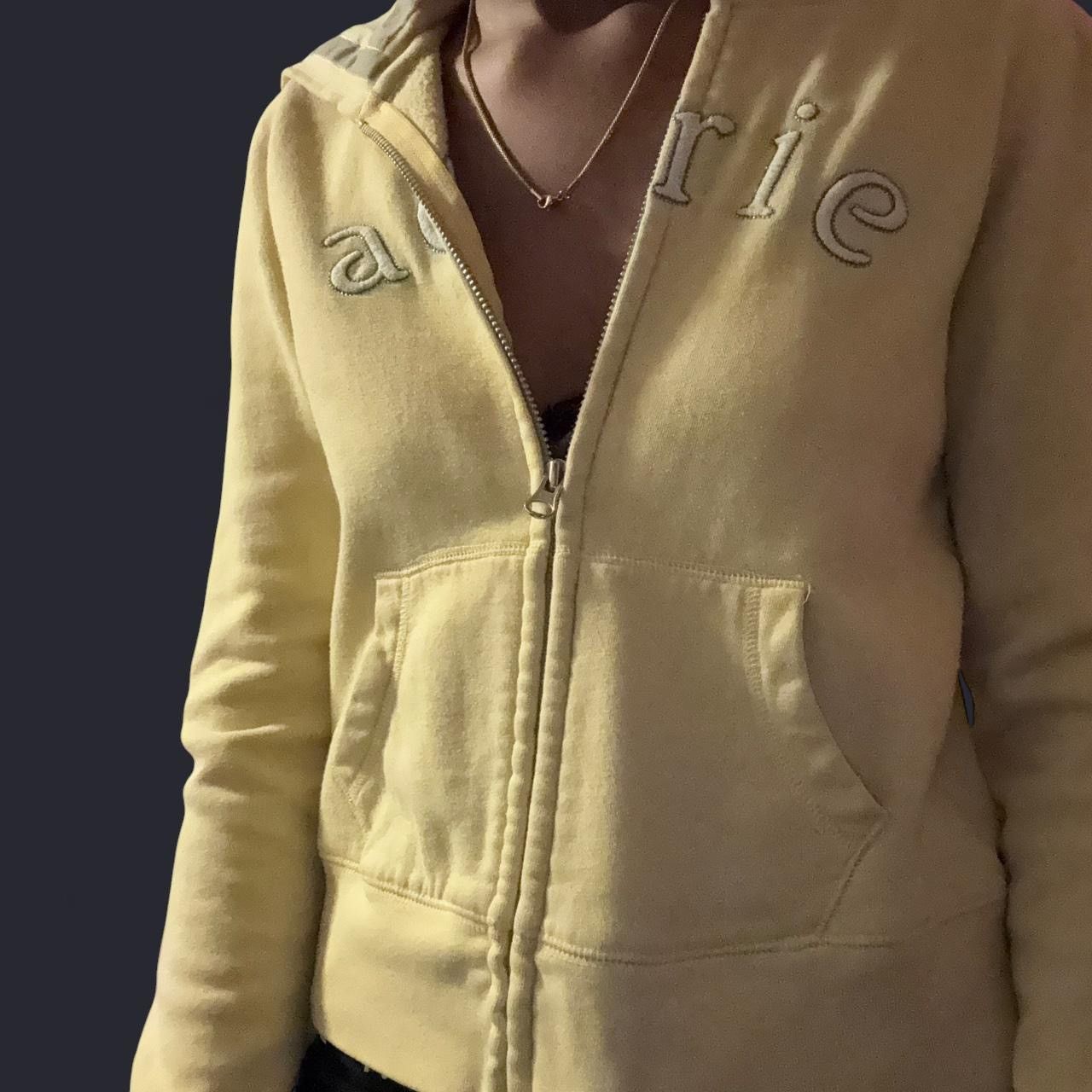 Other Aerie Light Yellow Pastel Zip Up Hoodie Size S / US 4 / IT 40 - 2 Thumbnail