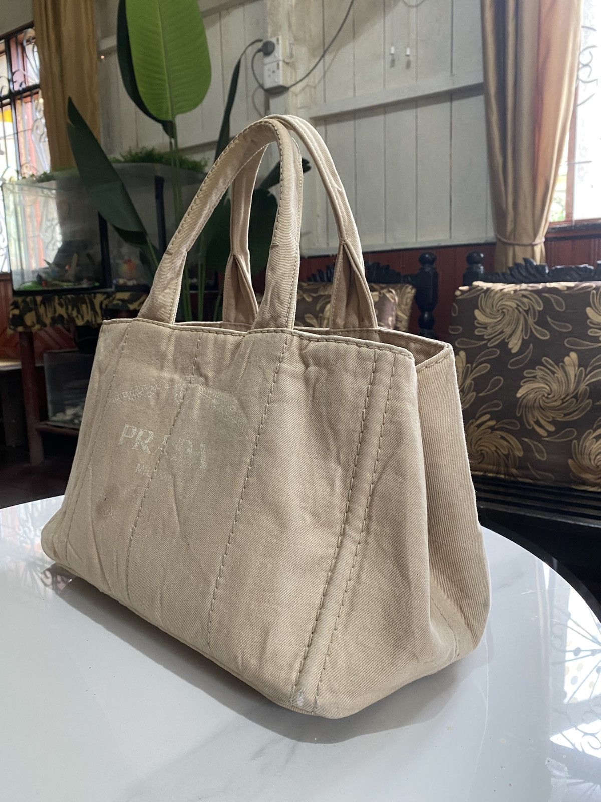 Prada Prada Canapa Tote Bags Size ONE SIZE - 2 Thumbnail