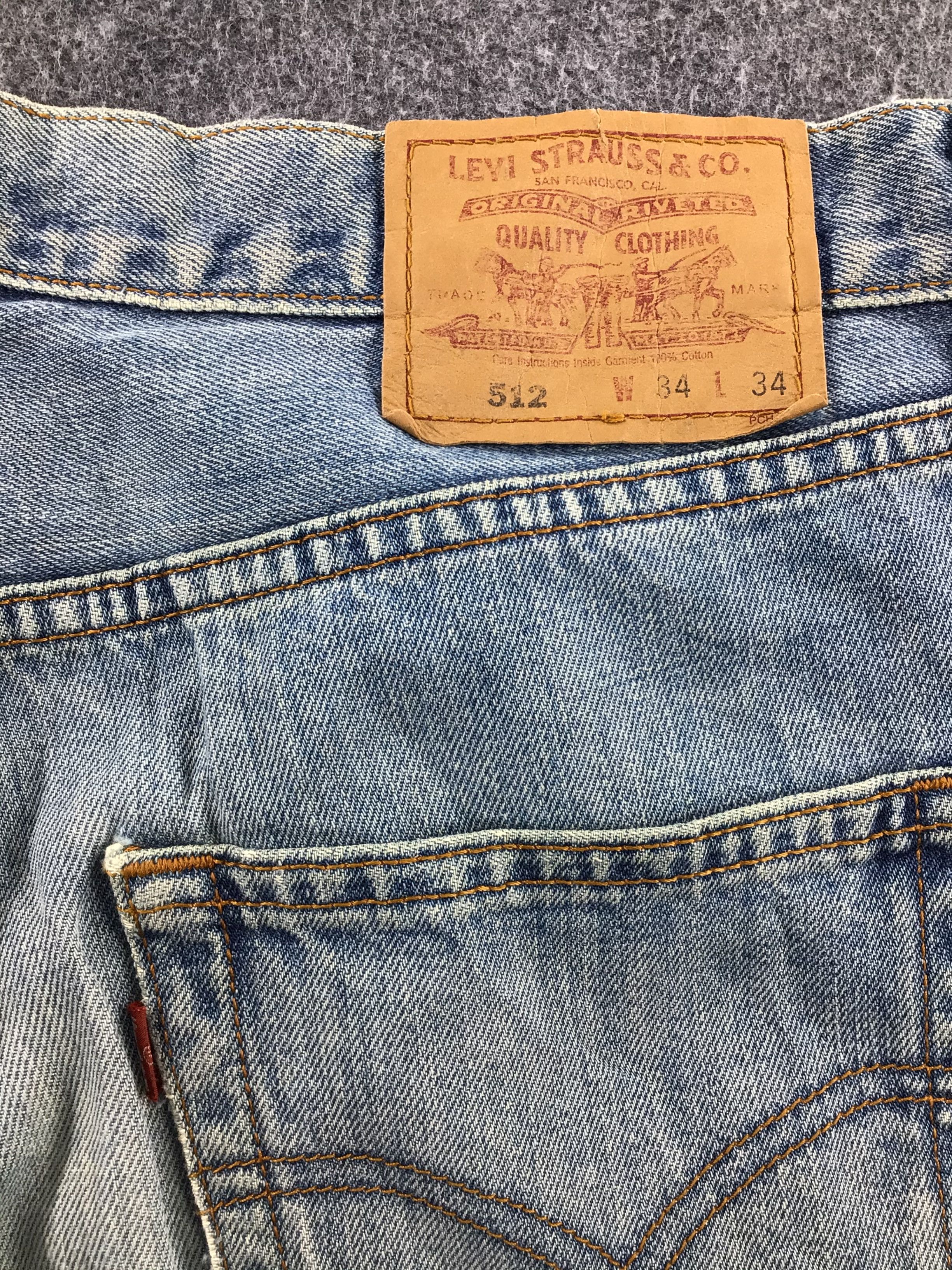 Levi's 90s Vintage Levis 512 Jeans-JM408 Size US 34 / EU 50 - 5 Thumbnail