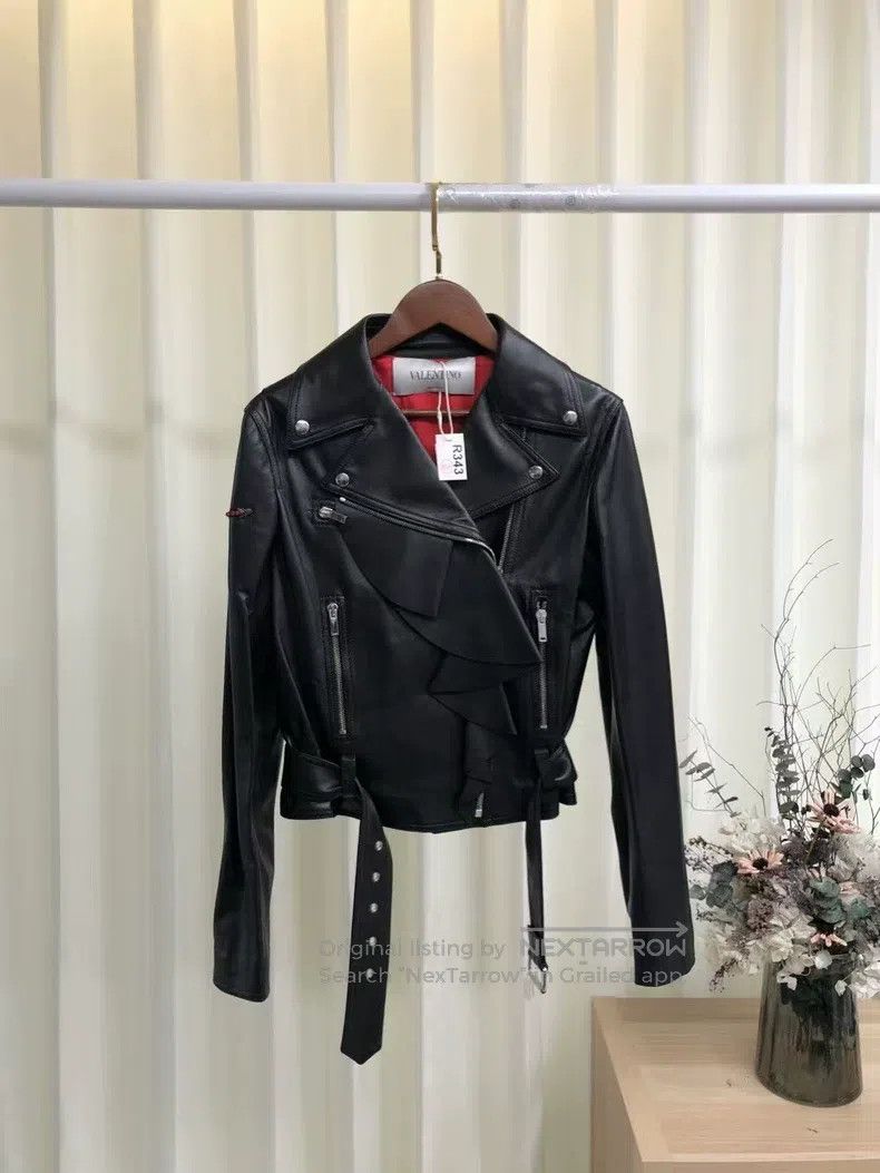 Valentino Valentino Jacket and leather jacket Size S / US 4 / IT 40 - 4 Thumbnail
