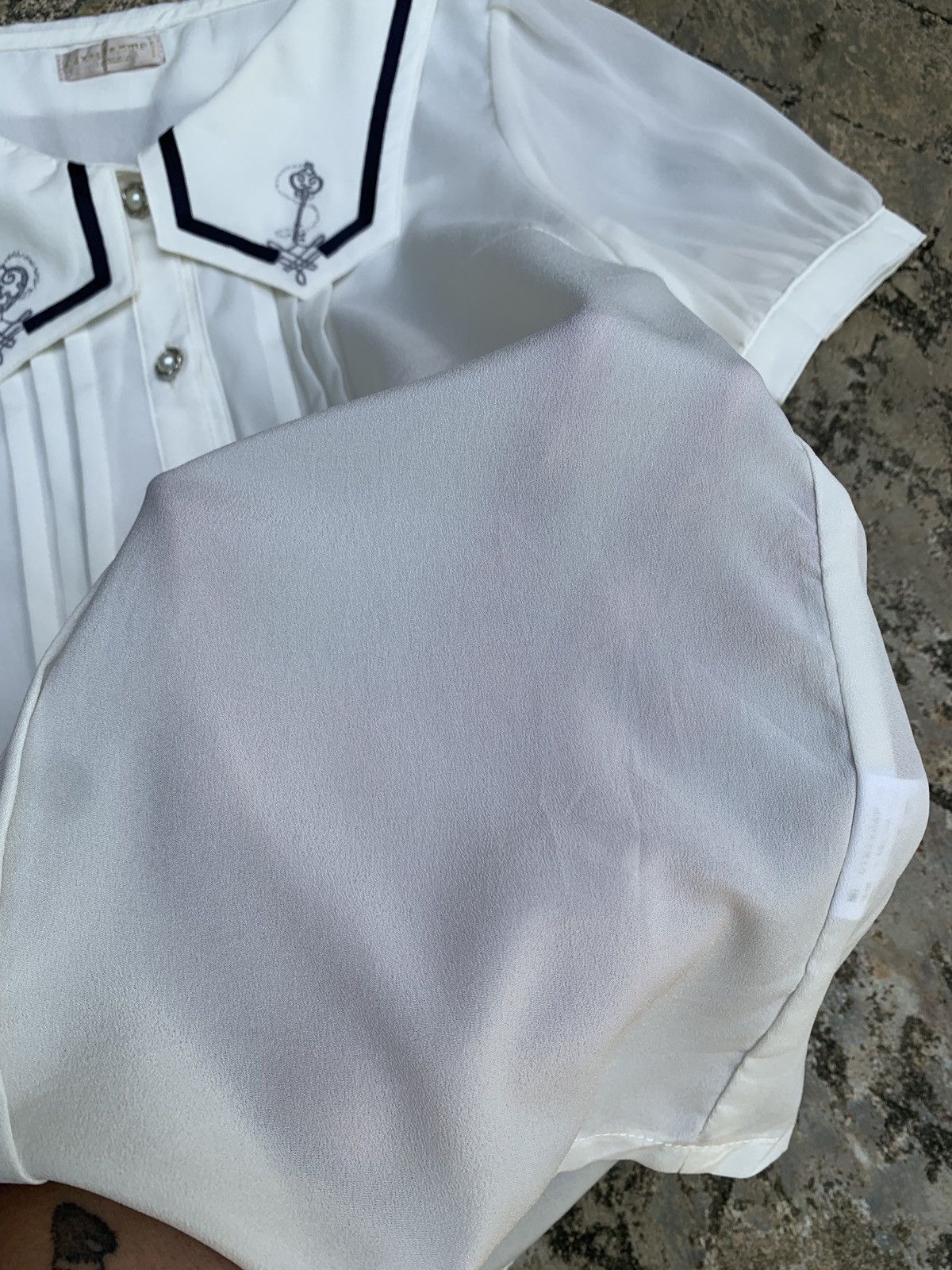 Other axes Femme Japan White Maid Cute Blouse Top Size S / US 4 / IT 40 - 9 Thumbnail